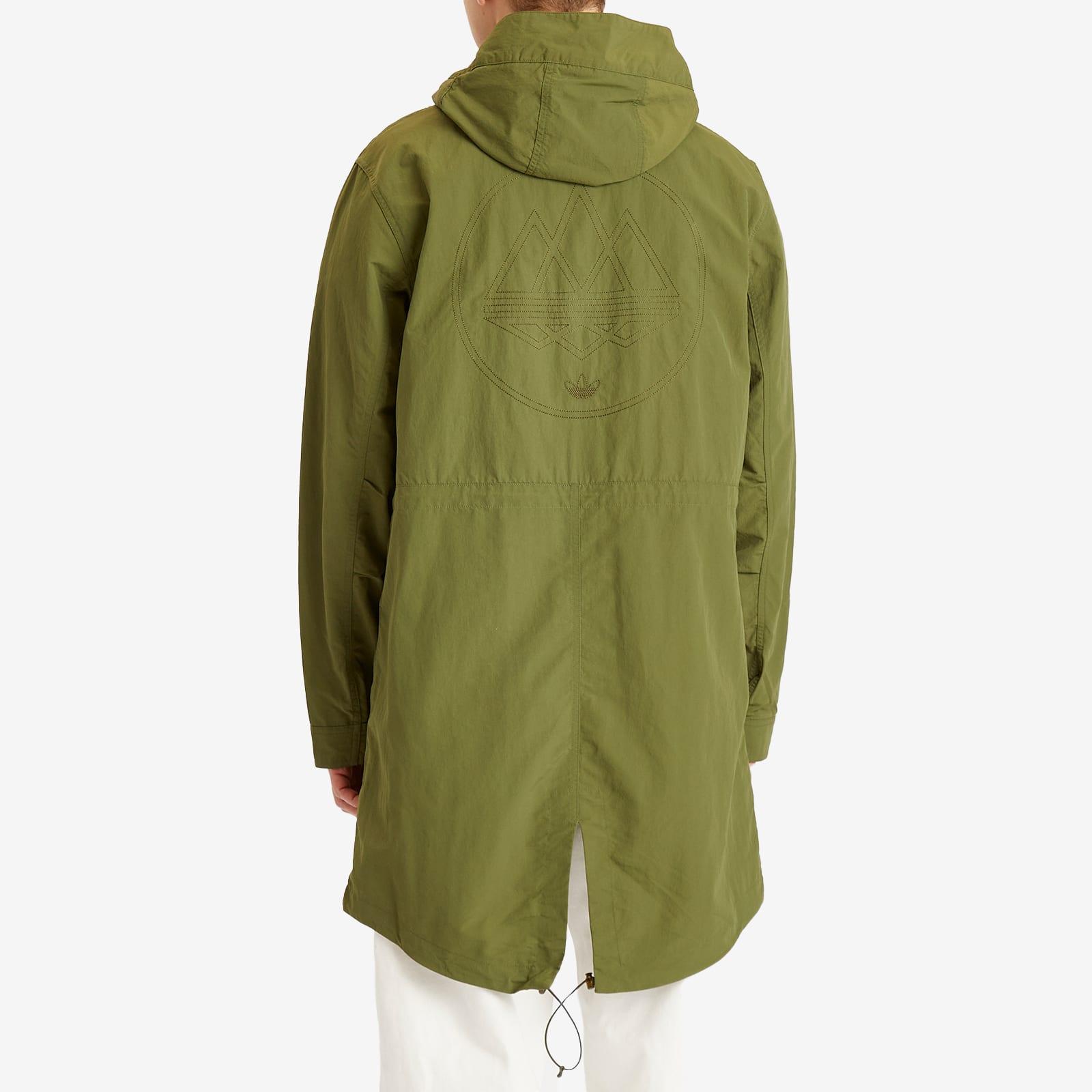 adidas Halewood Spzl Parka Jacket in Green for Men | Lyst