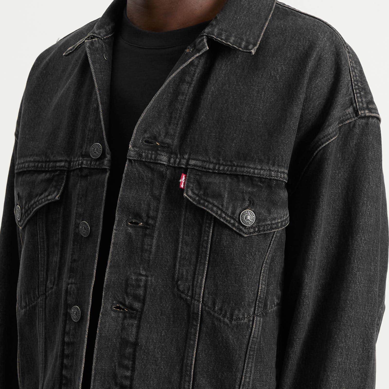 Levi's X Jordan Type Iii Trucker in Black for Men | Lyst
