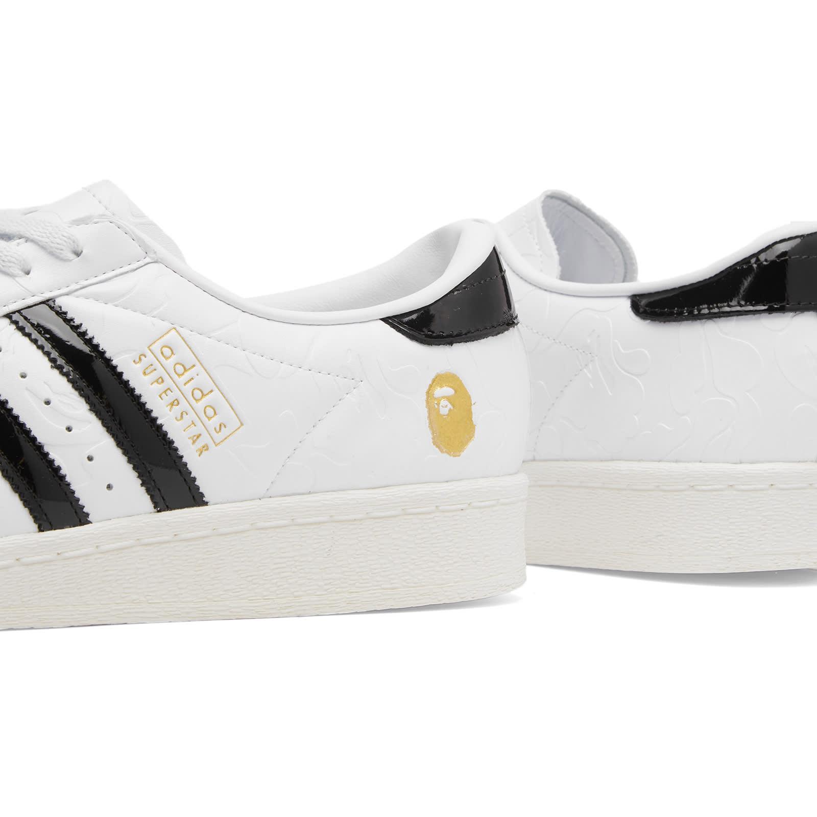 adidas X Bape Superstar Vintage Sneaker in White | Lyst