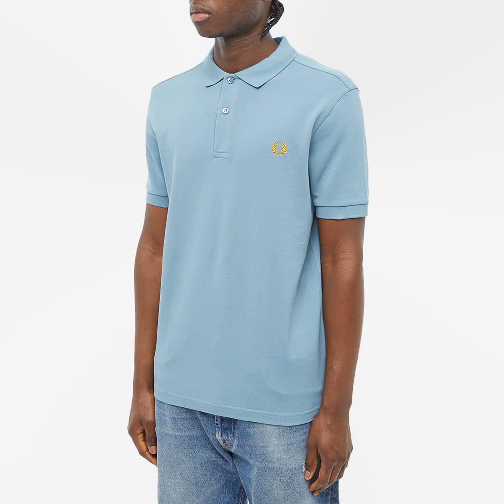 Fred Perry Slim Fit Plain Polo Shirt in Blue for Men | Lyst