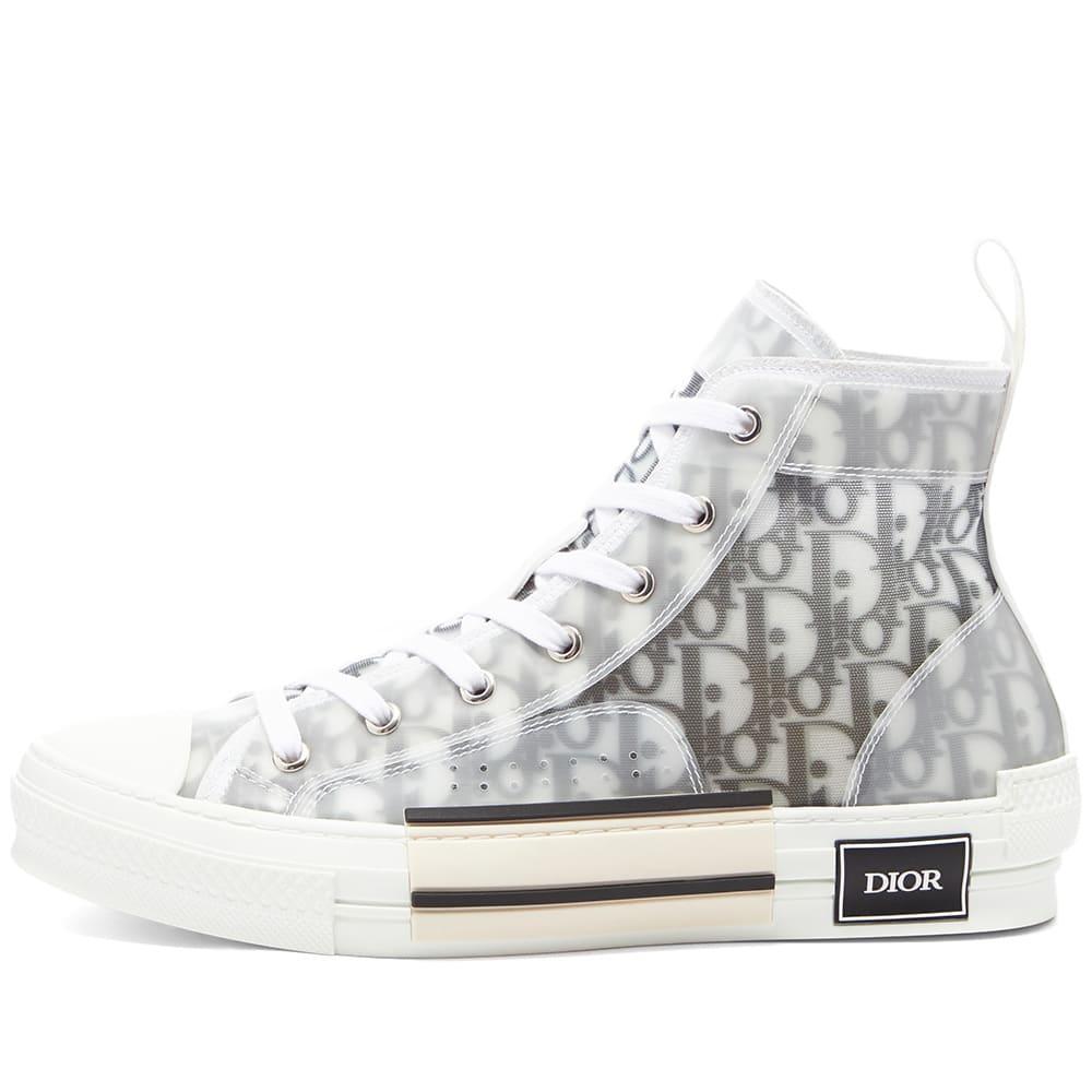 Dior Homme Dior Oblique Technical Canvas B23 High-top Sneakers in White for  Men | Lyst