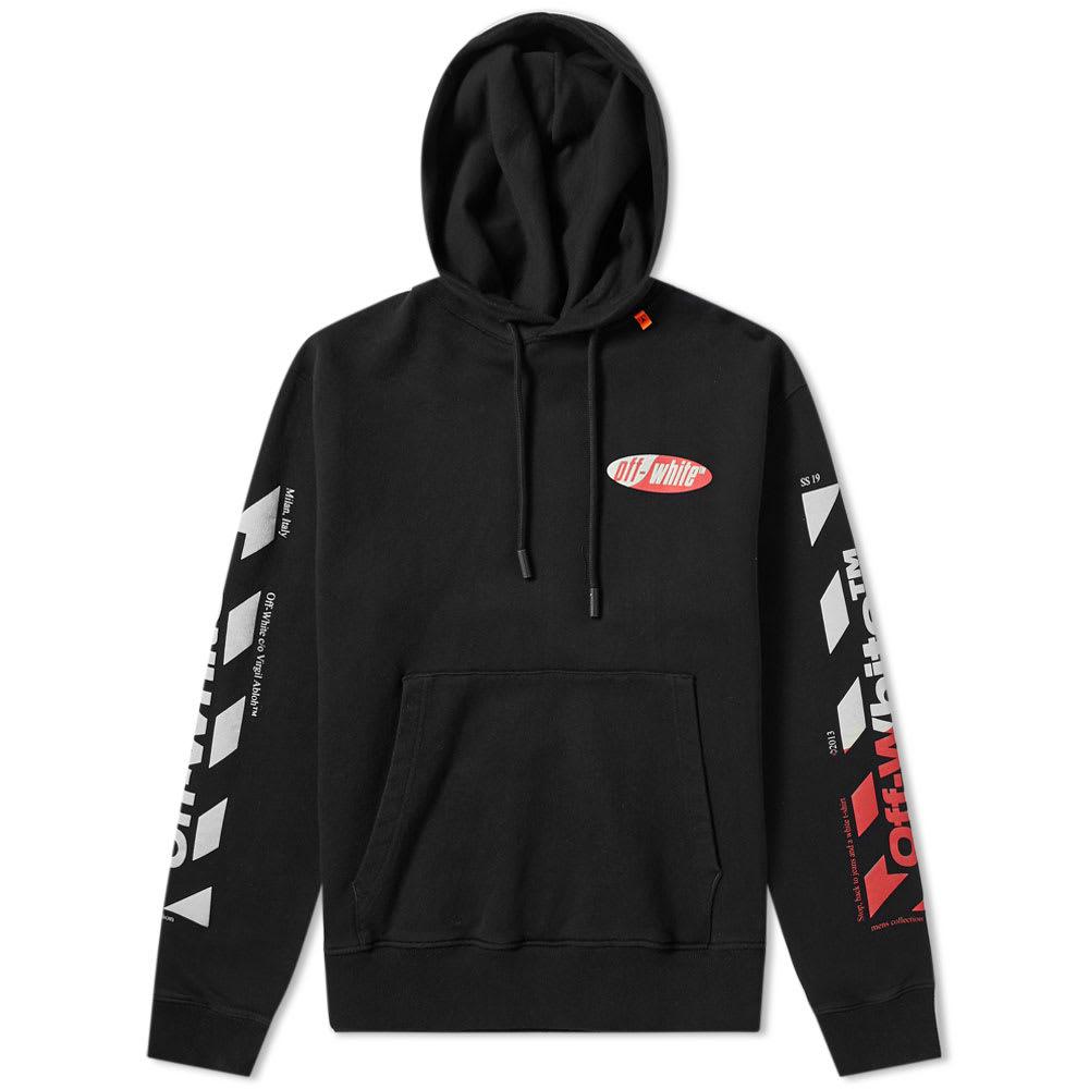off white split hoodie