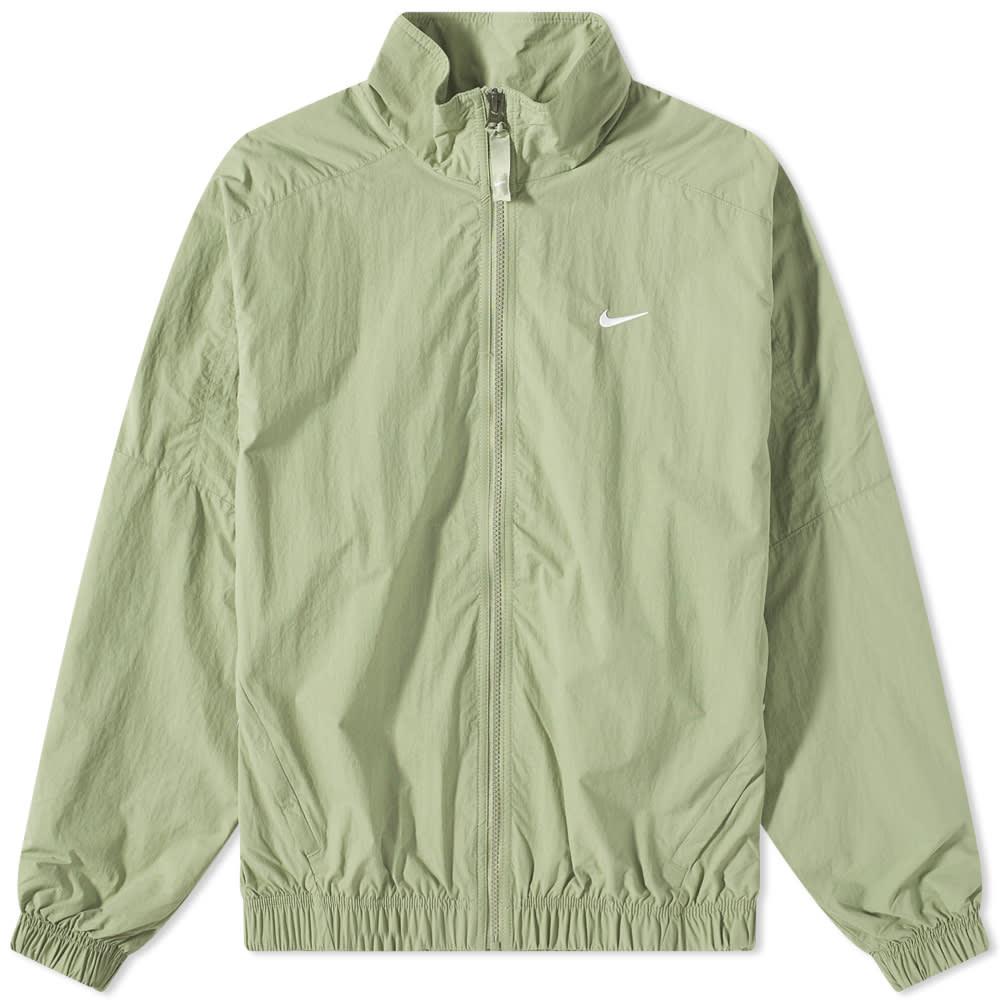 Nike Solo Swoosh Nylon Track Jacket in Green for Men | Lyst