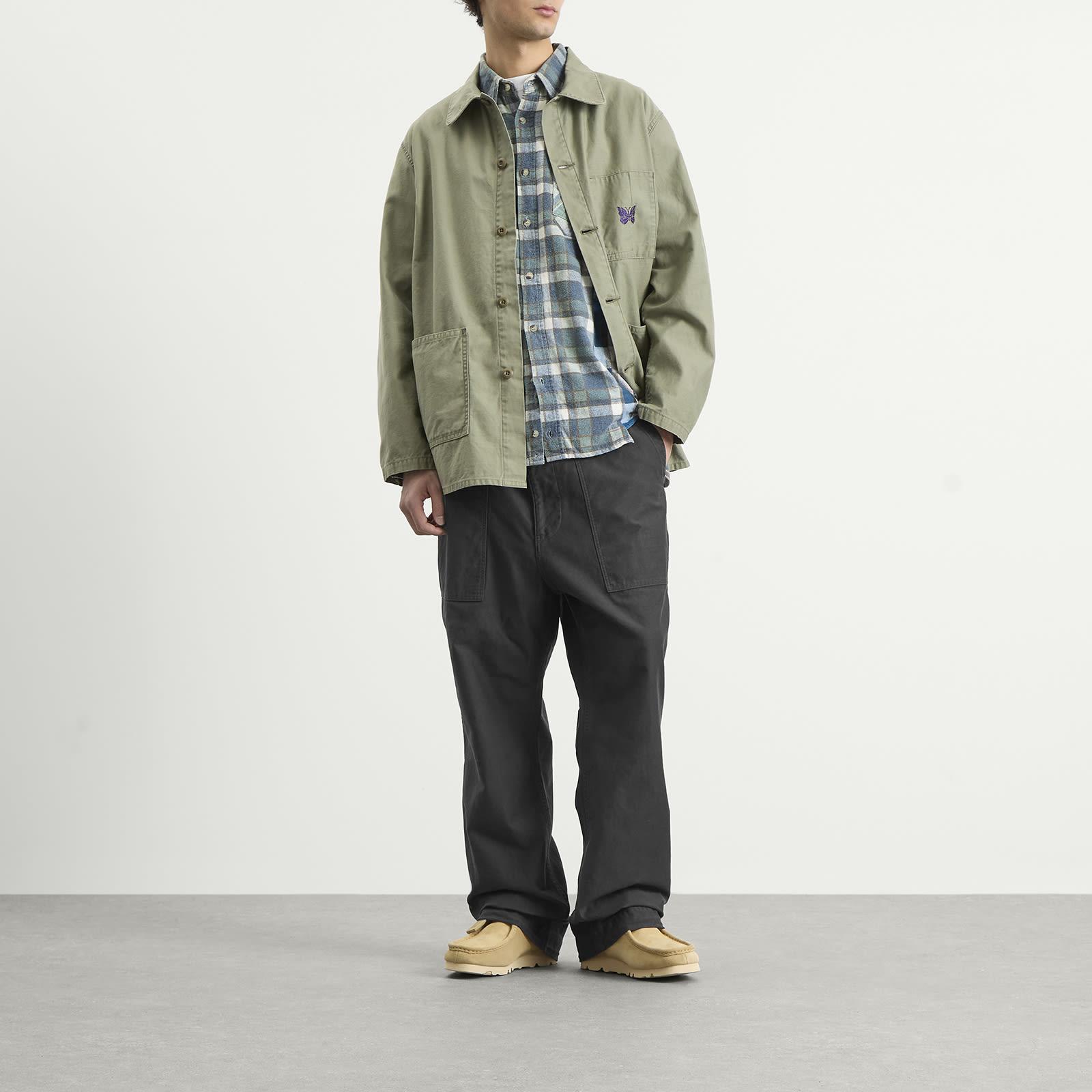 Needles Reversed Sateen Coverall Jacket in Green for Men | Lyst