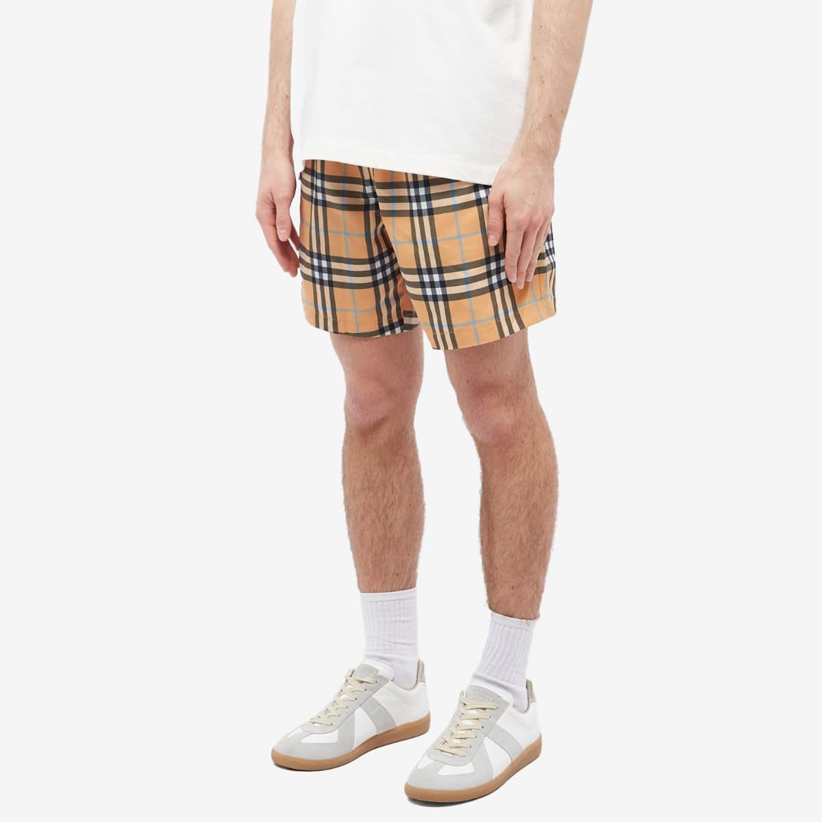 Burberry check clearance drawcord swim shorts