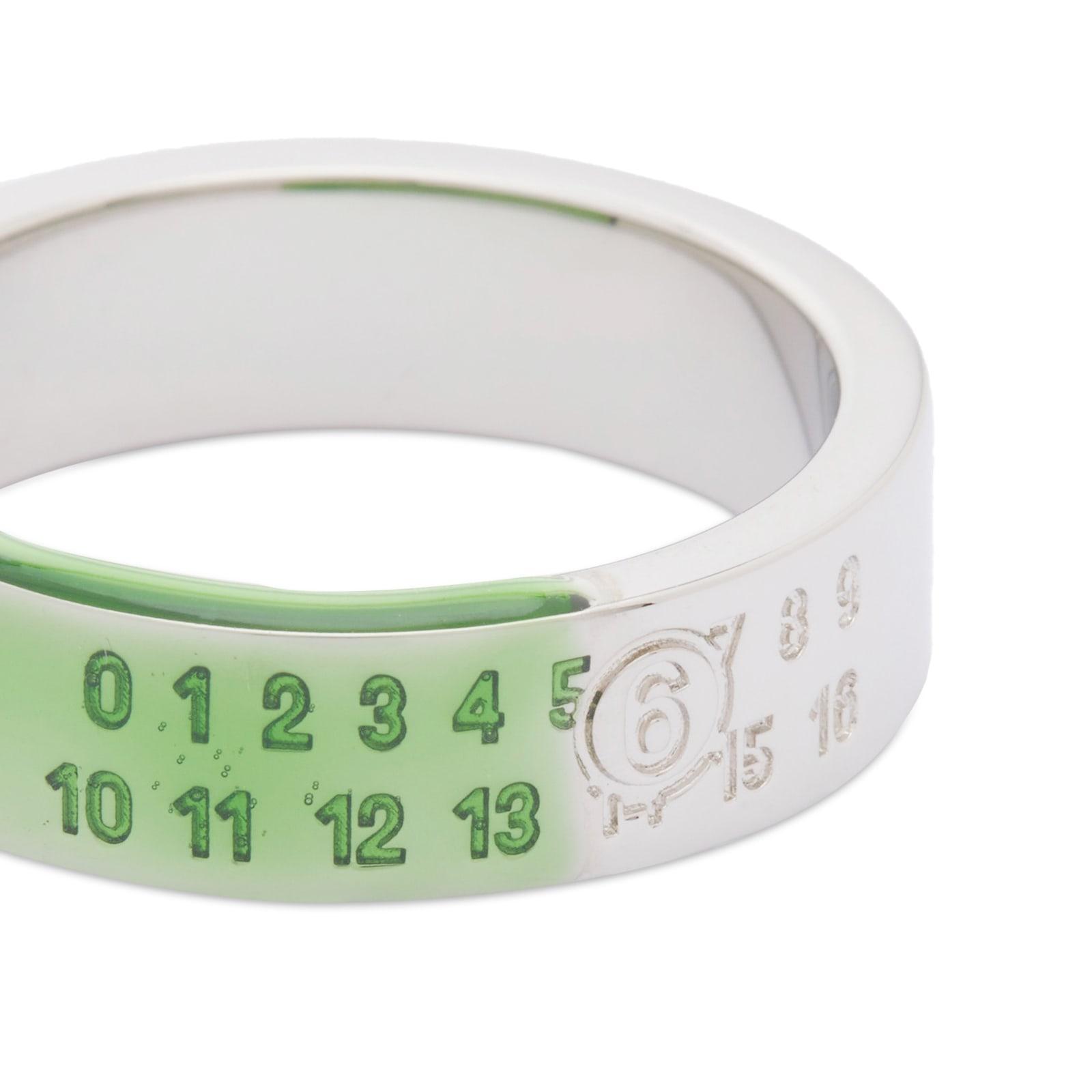 MM6 by Maison Martin Margiela Number Logo Ring in Green for
