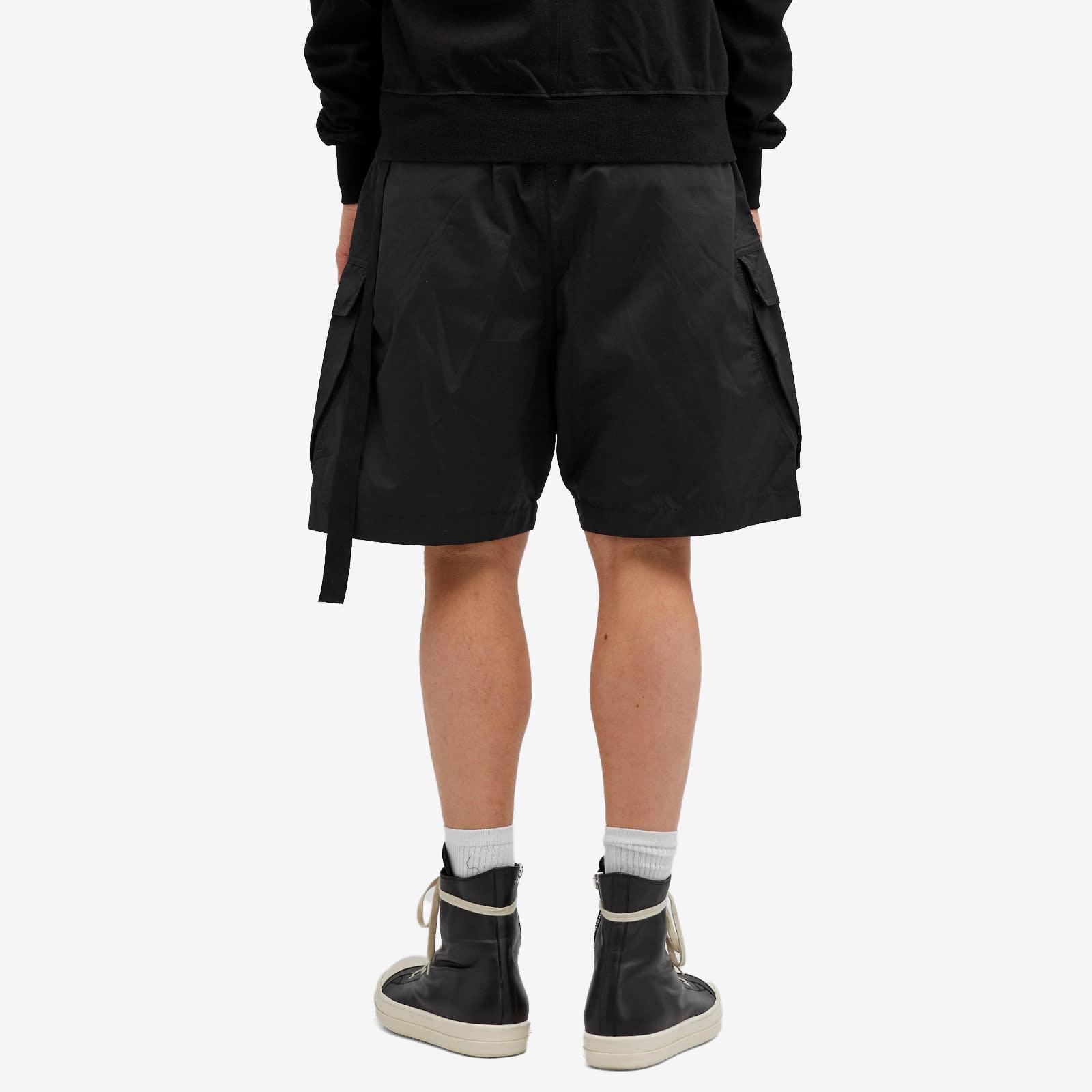 Rick Owens Cotton Nylon Cargo Bela Shorts in Black for Men