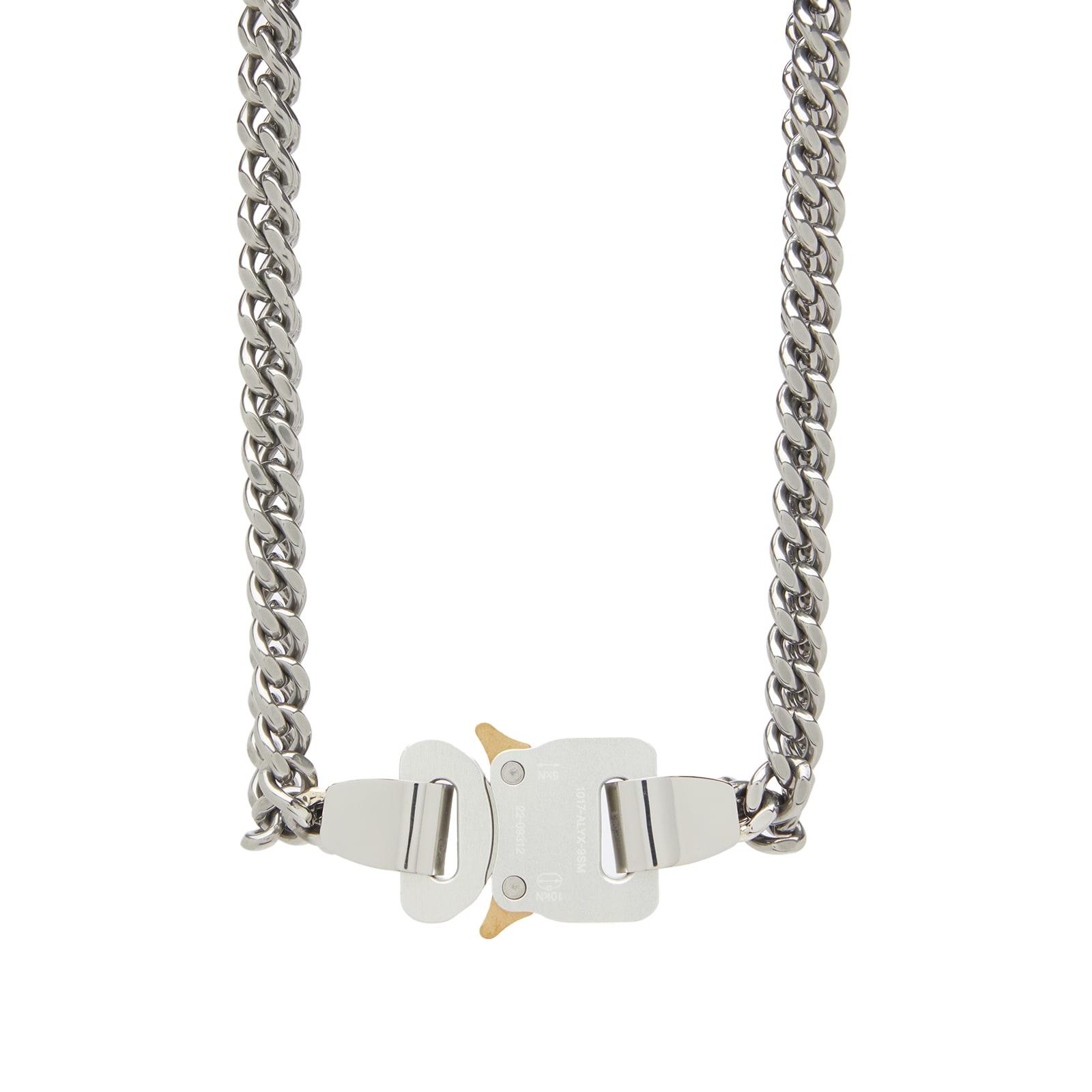 1017 ALYX 9SM Double Chain Buckle Necklace in Metallic for Men | Lyst UK