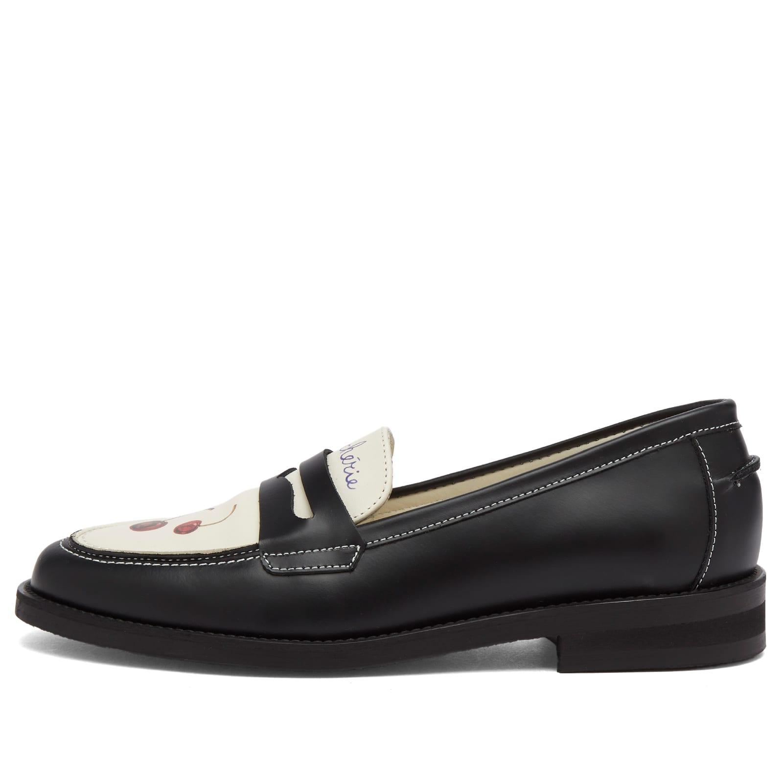 Duke & Dexter Wilde Cherry Penny Loafer in Black | Lyst UK