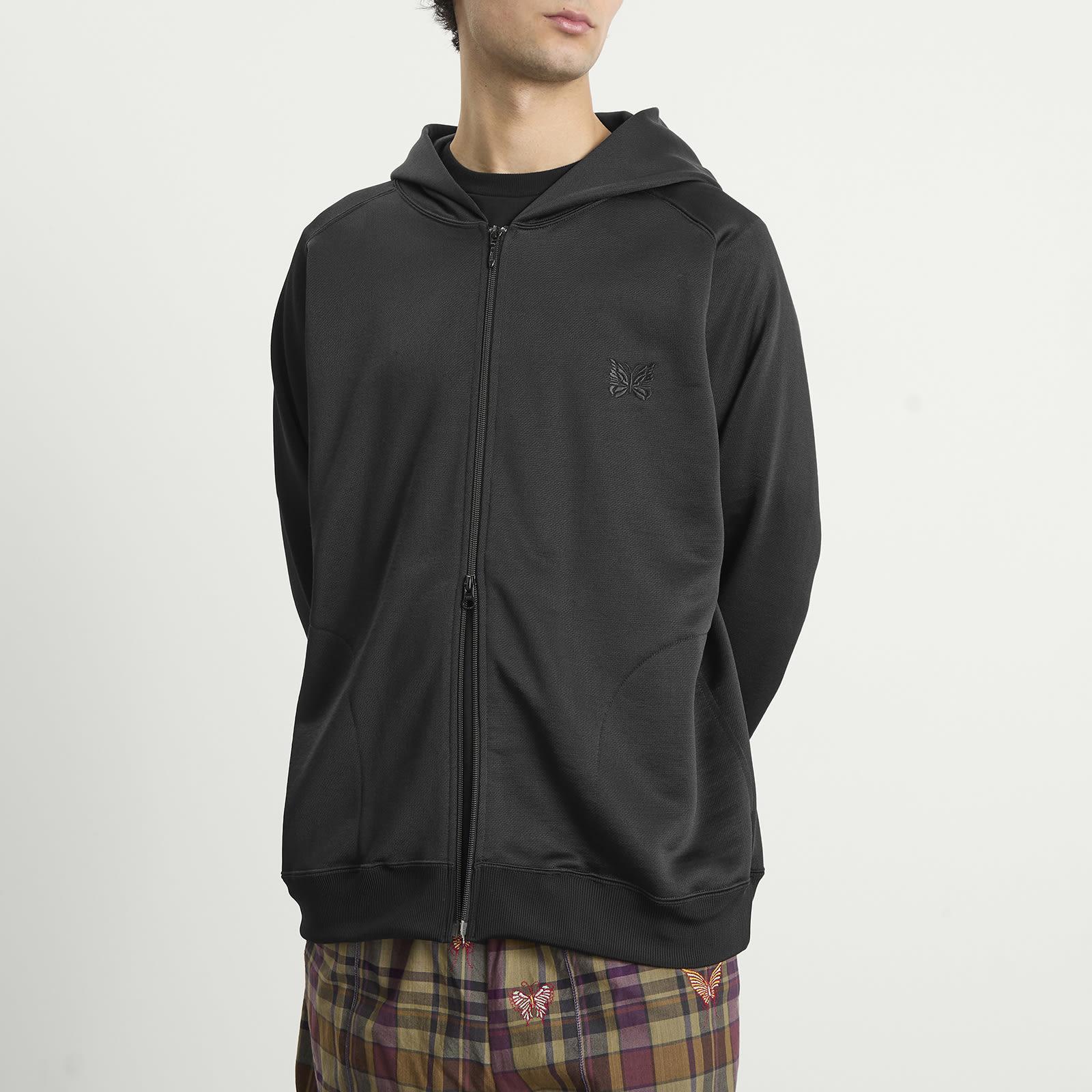 Needles Bright Jersey Zip Hoodie in Black for Men | Lyst UK