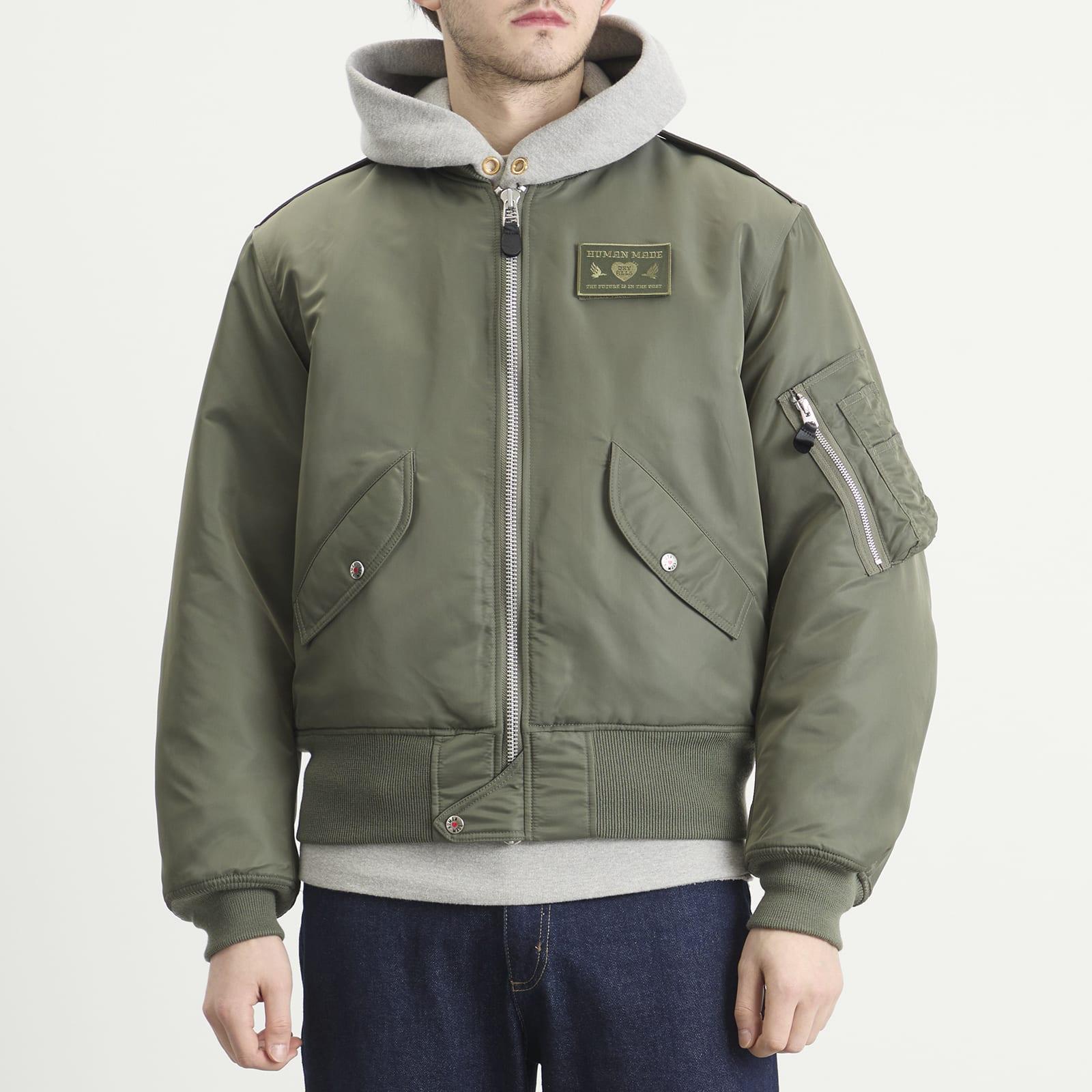 Human Made Flight Jacket in Green for Men | Lyst