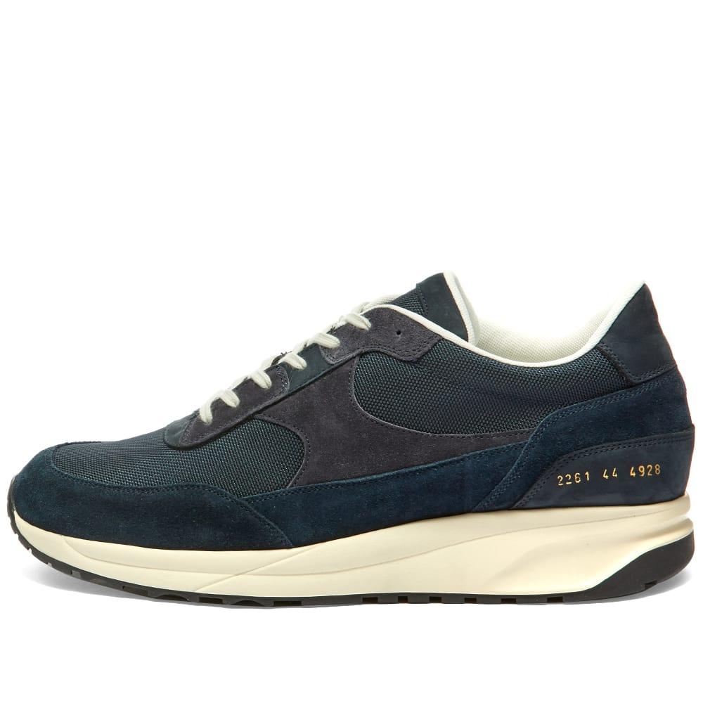 Common Projects Track Classic Leather-trimmed Suede And Ripstop Sneakers in  Blue for Men | Lyst