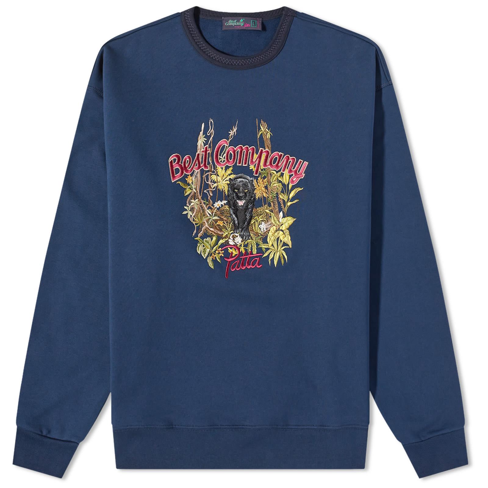 PATTA X Best Company Sweater in Blue for Men | Lyst