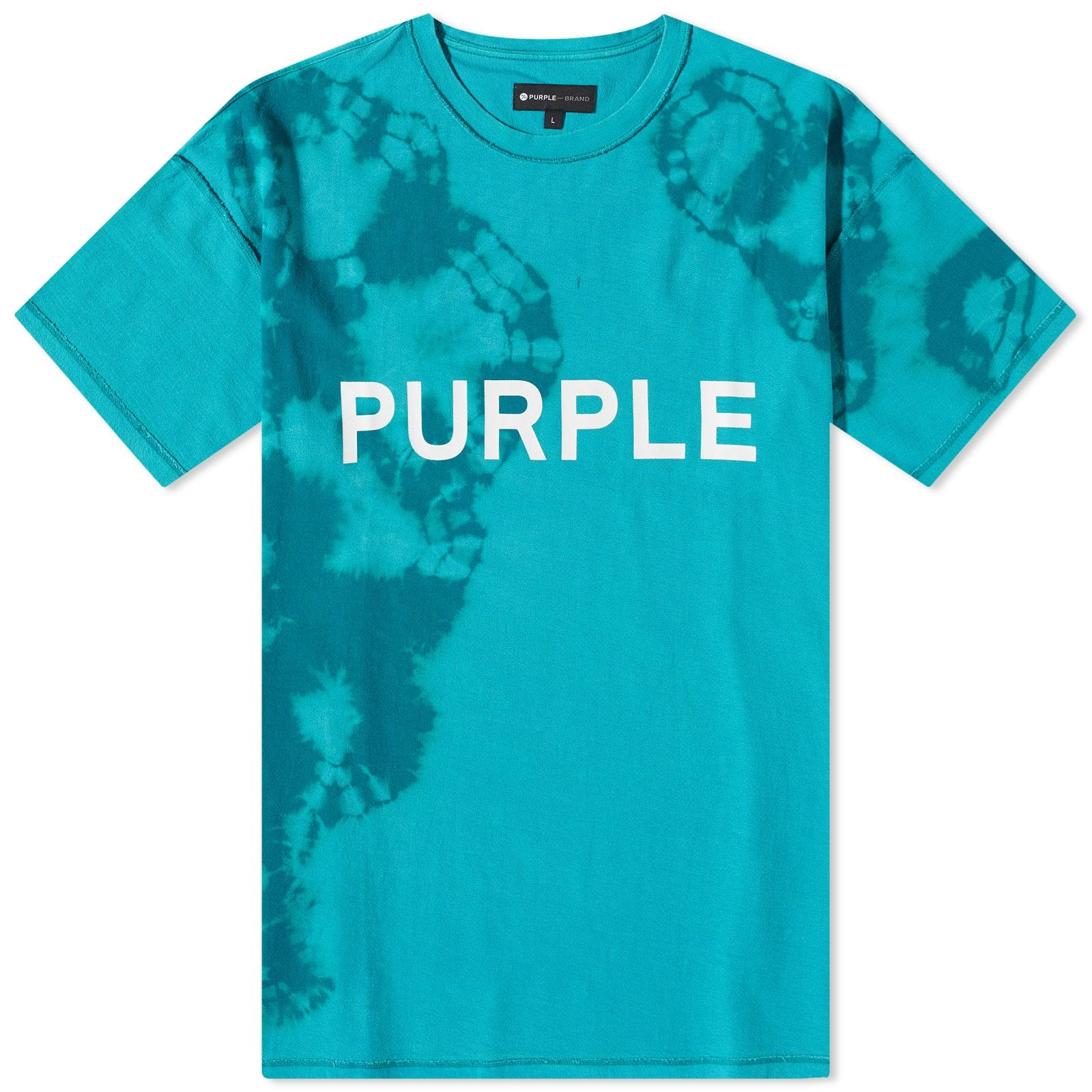 Purple Brand Tie-dye Logo T-shirt in Blue for Men