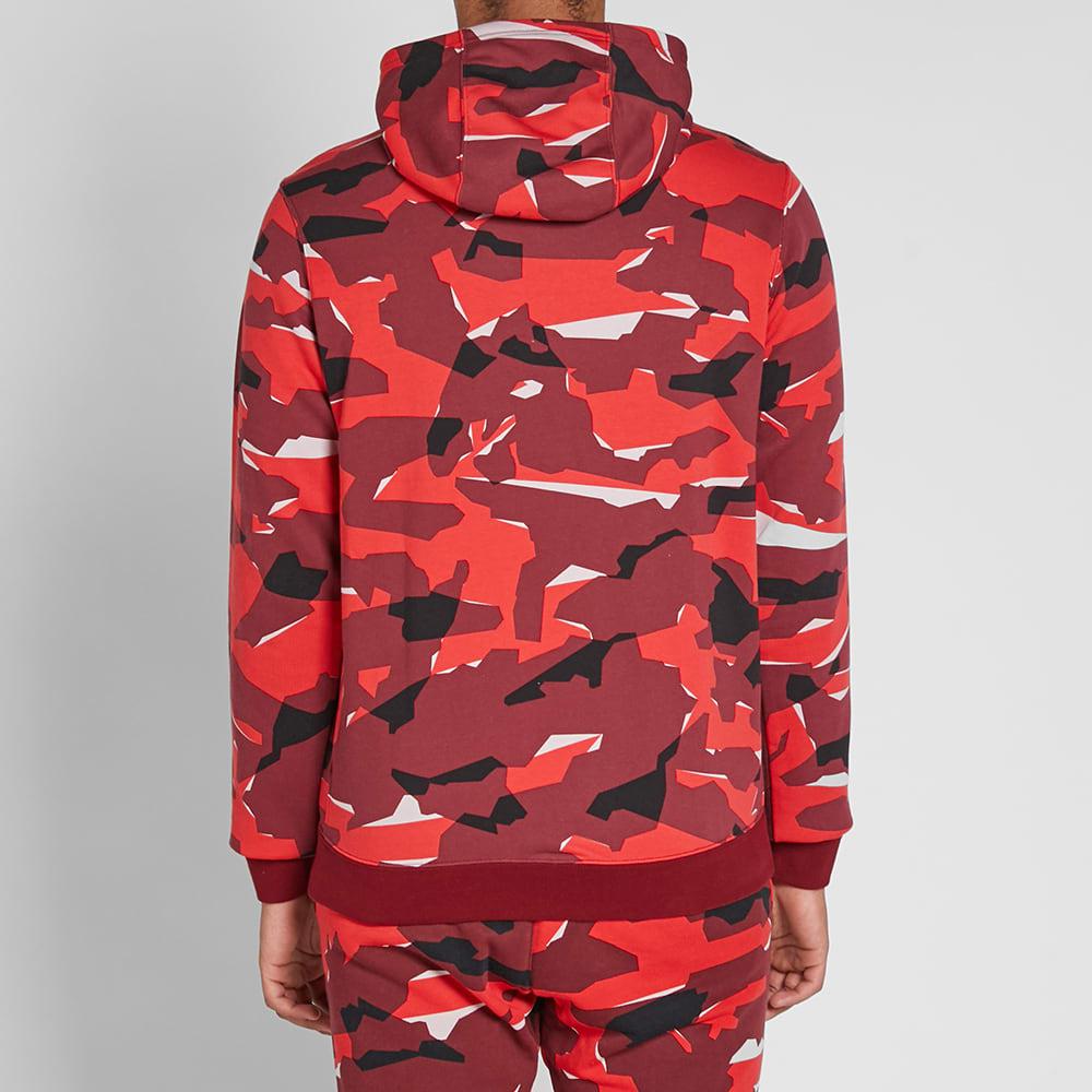 Nike Cotton Club Camo Zip Hoody in Red for Men - Lyst