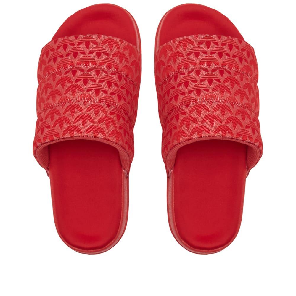 adidas Adilette Essential W in Red | Lyst
