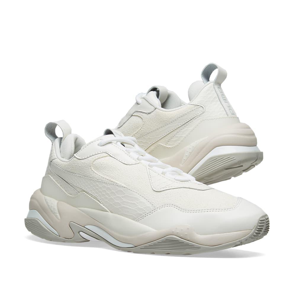 puma thunder desert white trainers