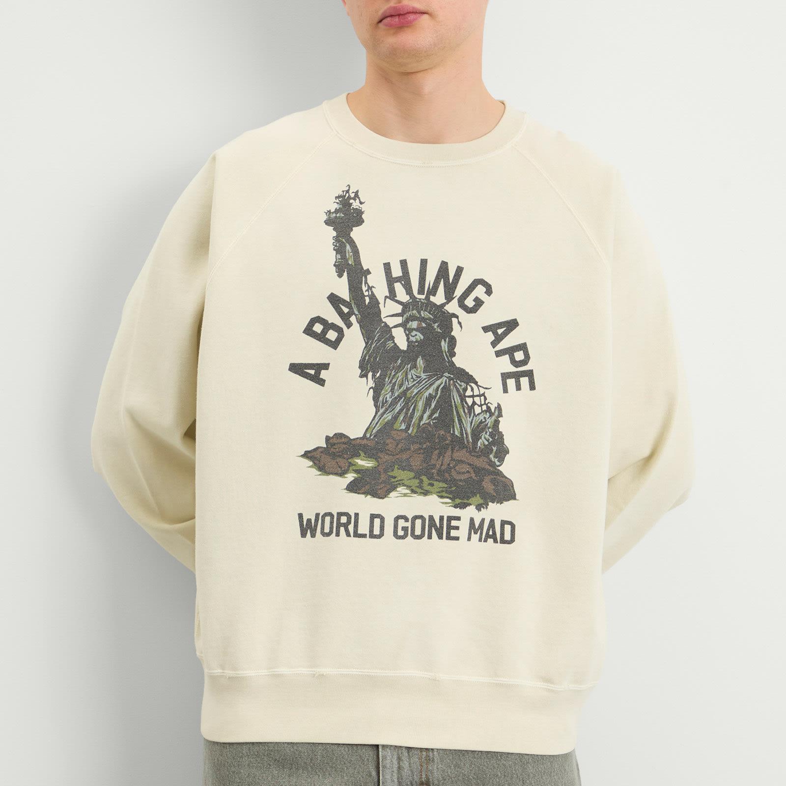 A Bathing Ape Destroy Washed Statue Of Liberty Sweatshirt in