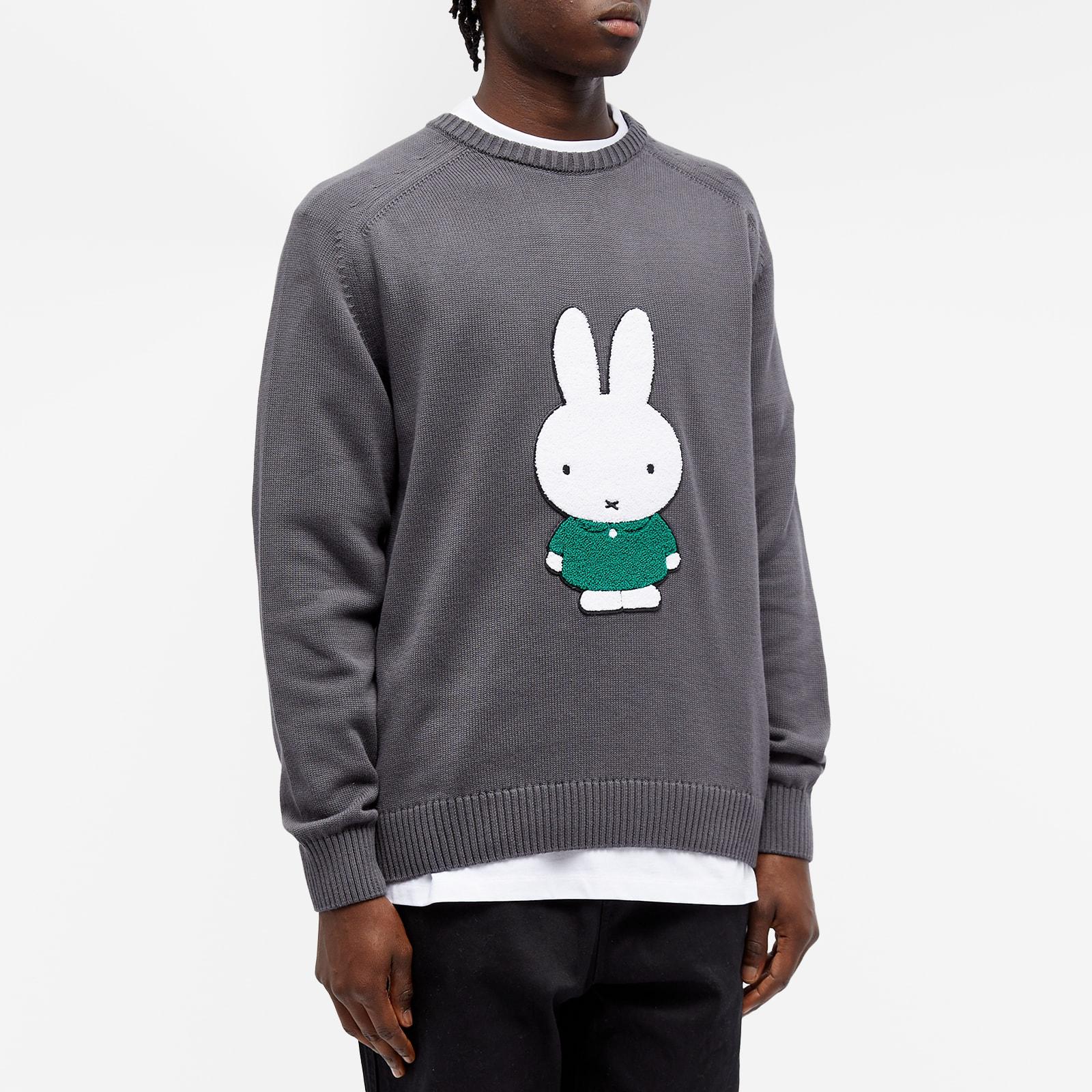 Pop Trading Co. X Miffy Crew Knit in Gray for Men | Lyst