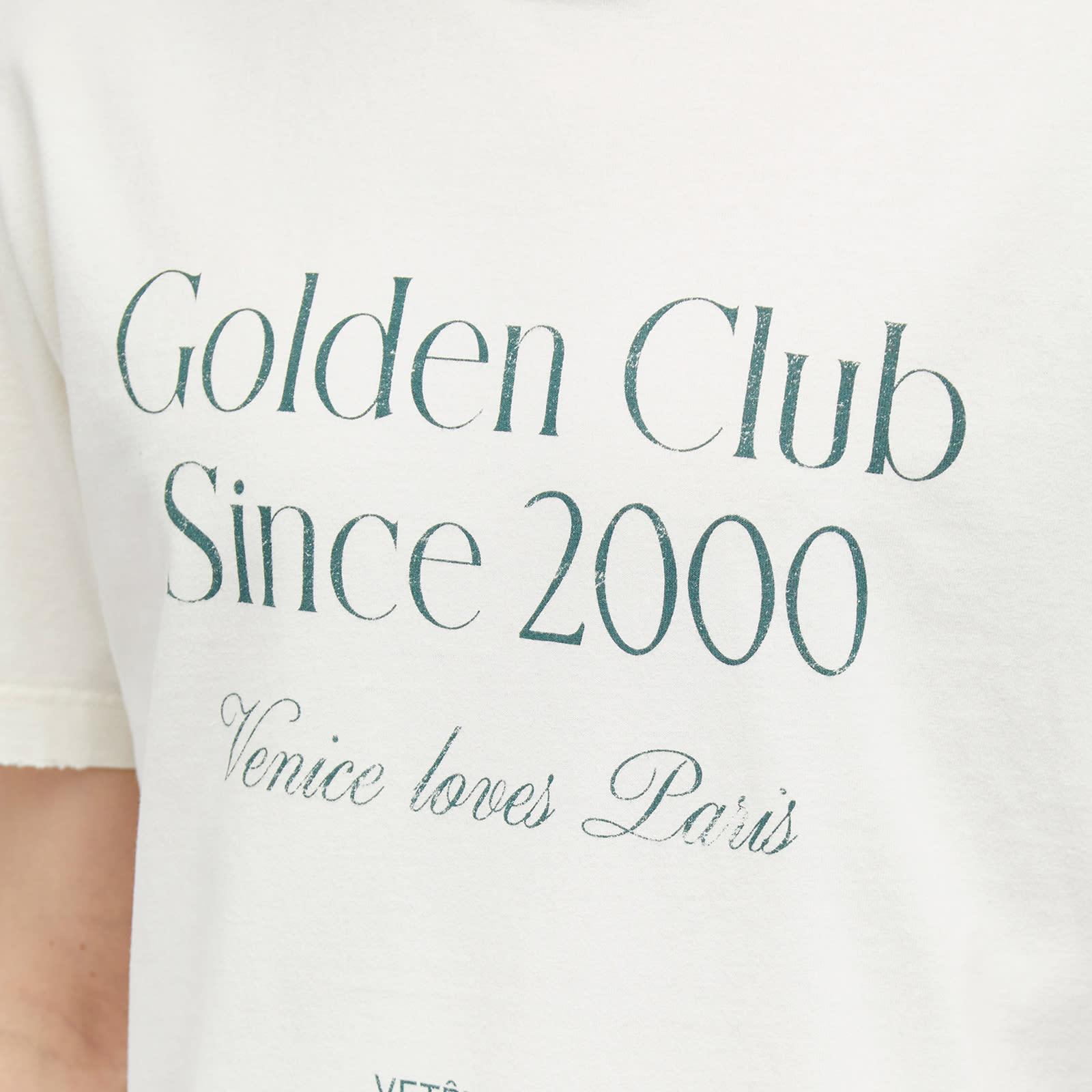 Tシャツ・カットソー Golden  Deluxe Brand T-Shirt Golden Goose Golden Club T-Shirt in White for Men | Lyst
