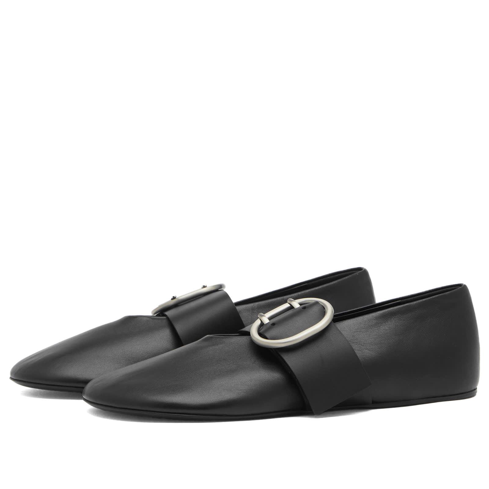★人気★【Jil Sander】BALLERINA WITH LARGE BUCKLE Jil Sander Ballerina With Large Buckle in Black | Lyst