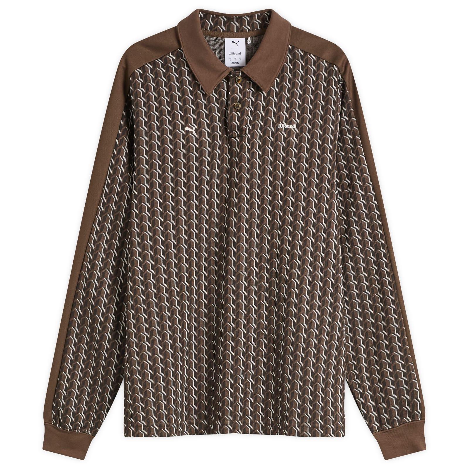 PUMA X Jjjjound T7 Long Sleeve Polo in Brown | Lyst
