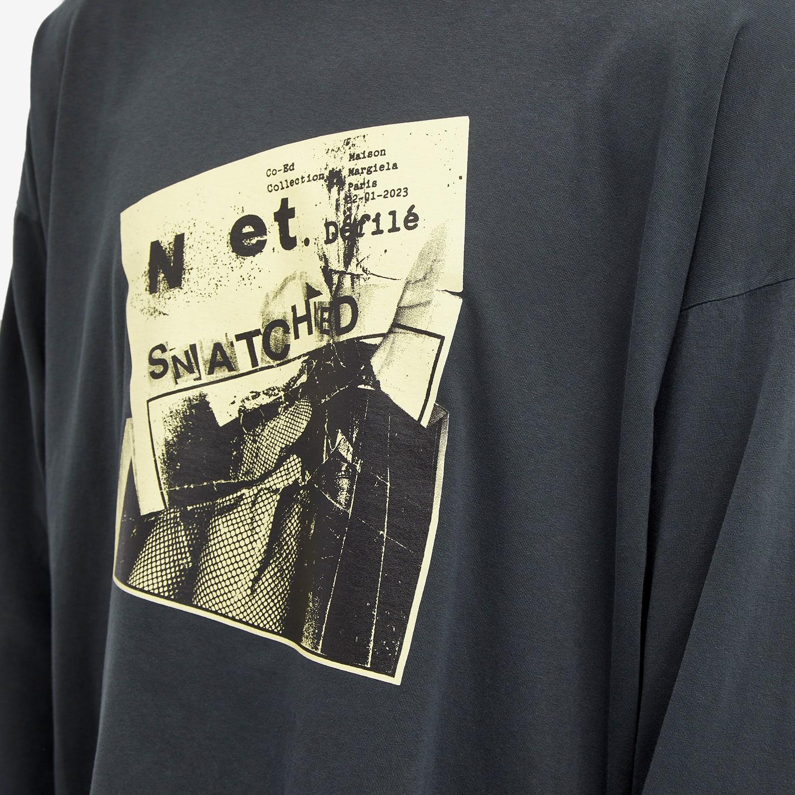 Maison Margiela Long Sleeve Poster T-Shirt in Blue for Men | Lyst