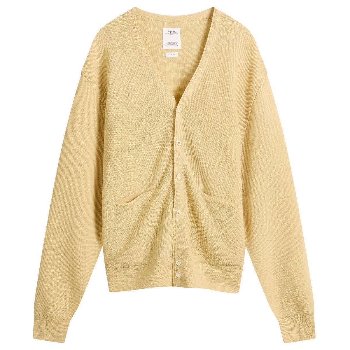 Visvim Selmer Cardigan in Yellow for Men | Lyst