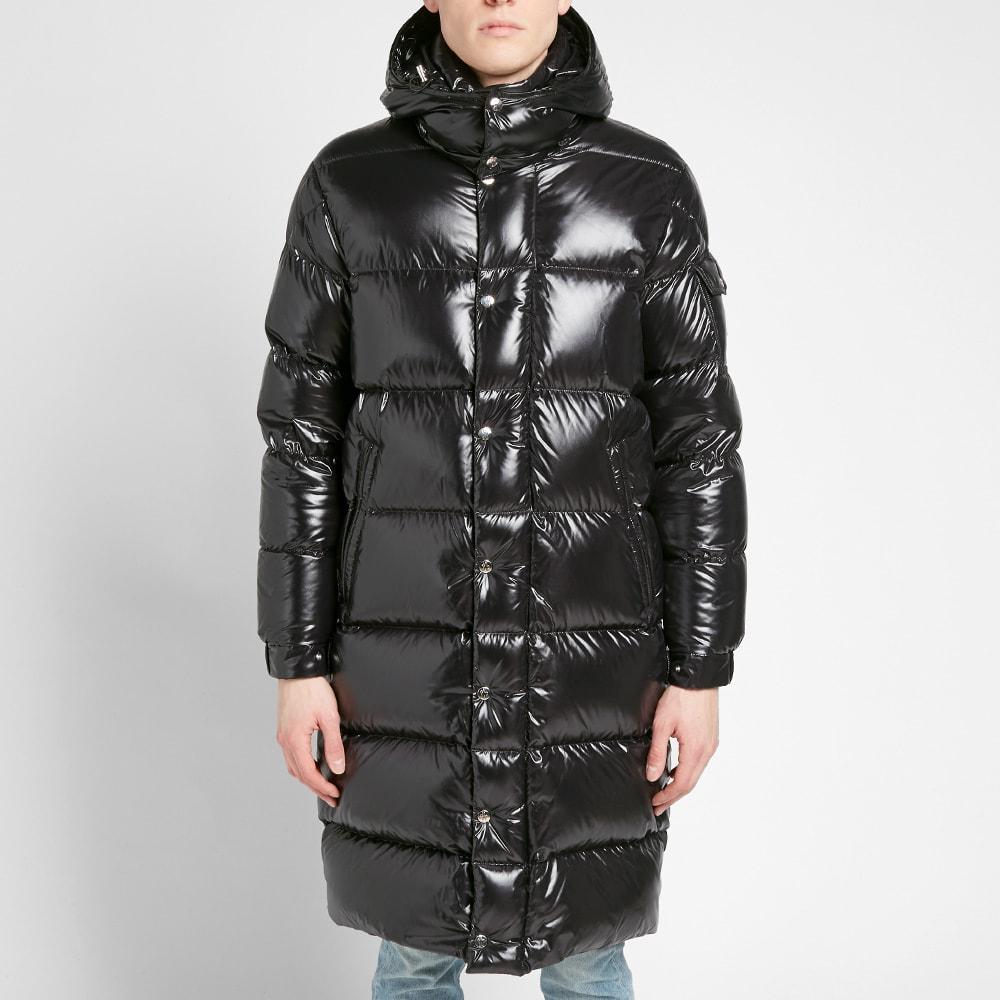 Moncler Synthetic Hanoverian Long Down Puffer Parka in Black for Men | Lyst