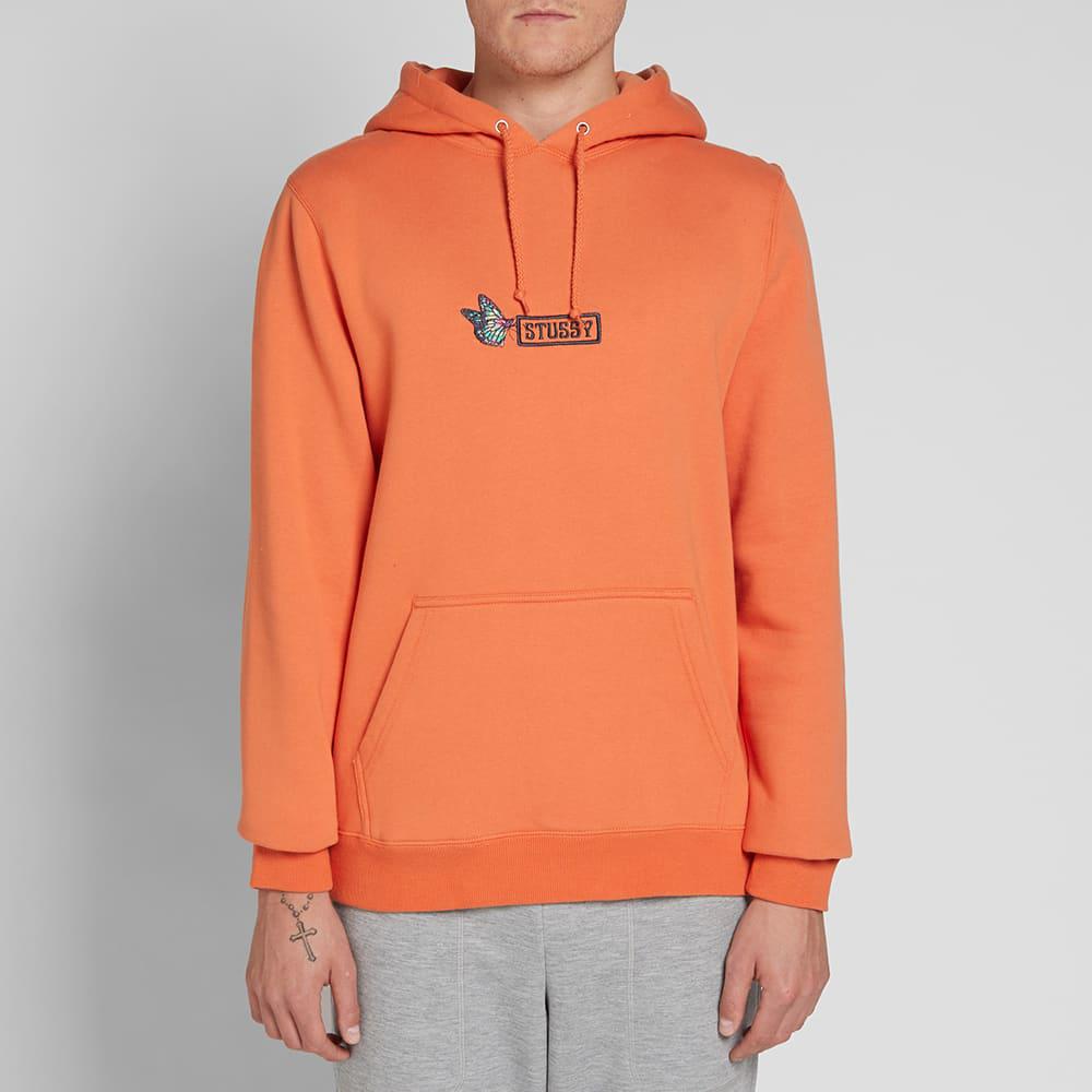 Stussy butterfly applique hoody top