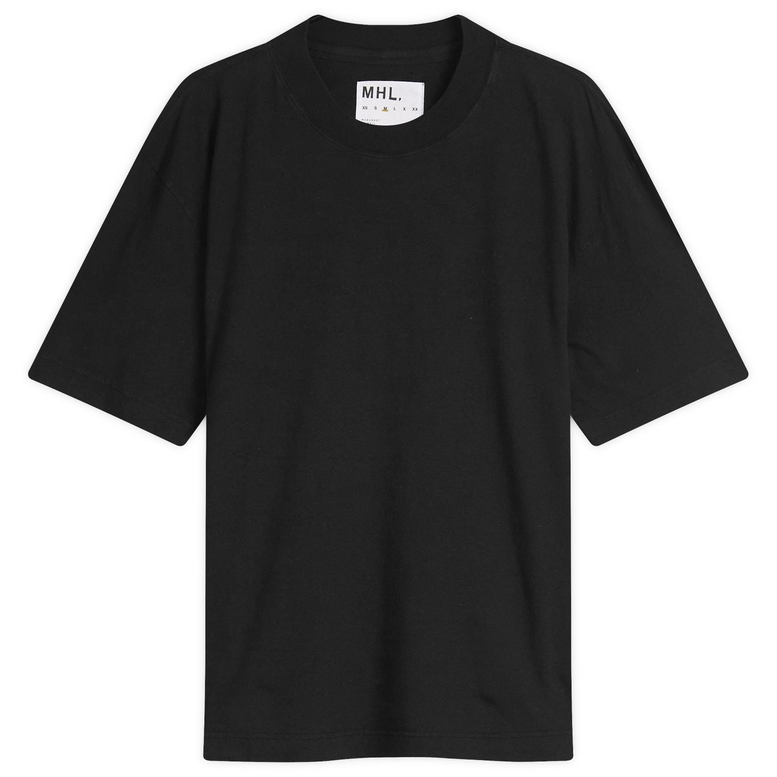 Margaret Howell｜SHORT-SLEEVED ROUND NECK T-SHIRTS (MHL Margaret Howell - MHL Simple T-Shirt in Black – gravitypope