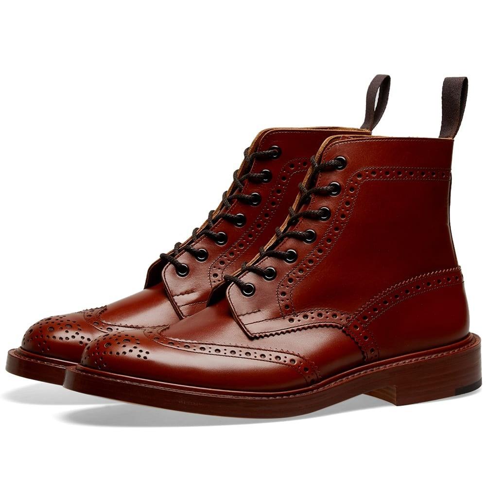 Tricker's Leather Tricker's Stow Brogue Derby Boot in Brown for Men Save 43 Lyst