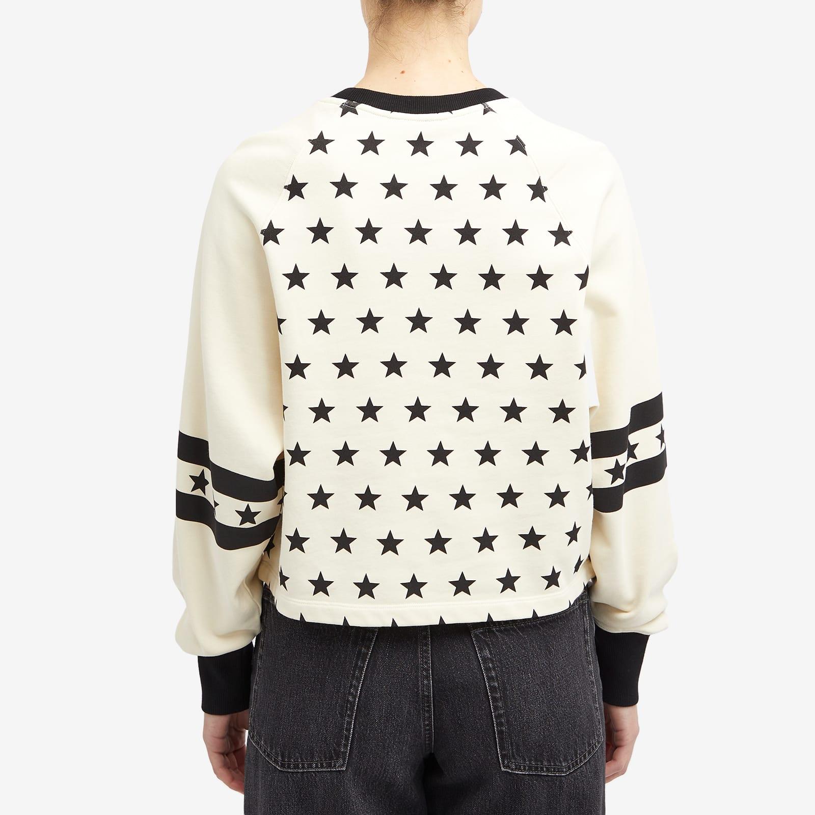 Balmain Signature Stars Bulky Sweatshirt in White Lyst Canada