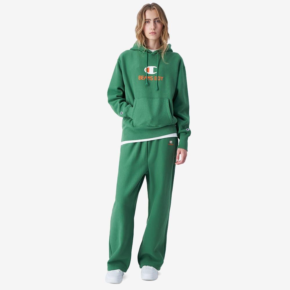 Champion Champion X Beams Boy Hooded Sweat in Green Lyst