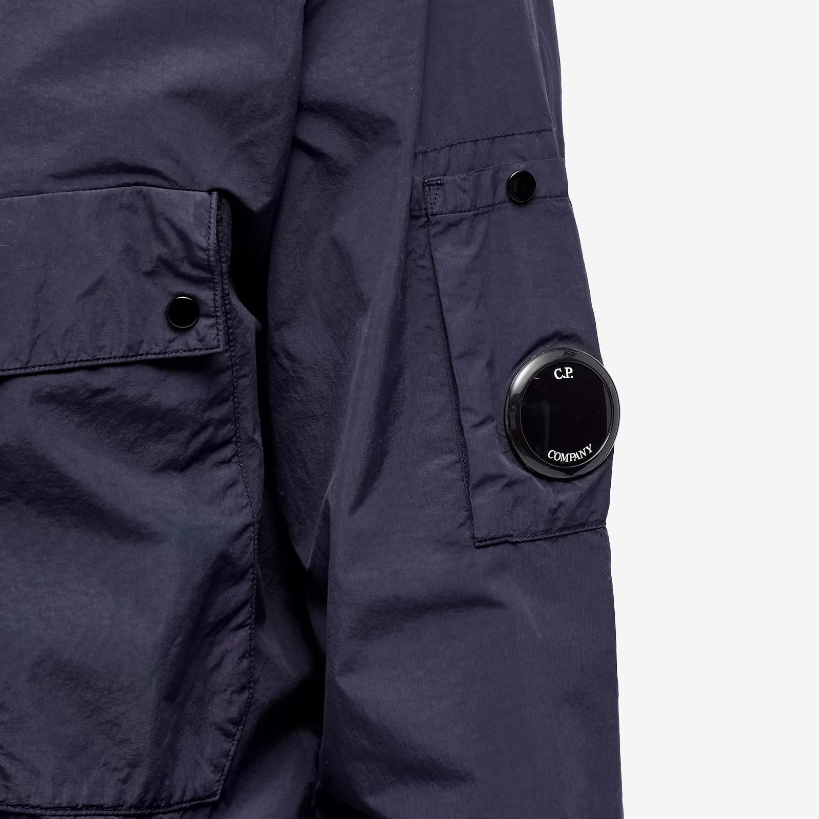 C.P. Company Flatt Nylon Zip Overshirt in Blue for Men | Lyst