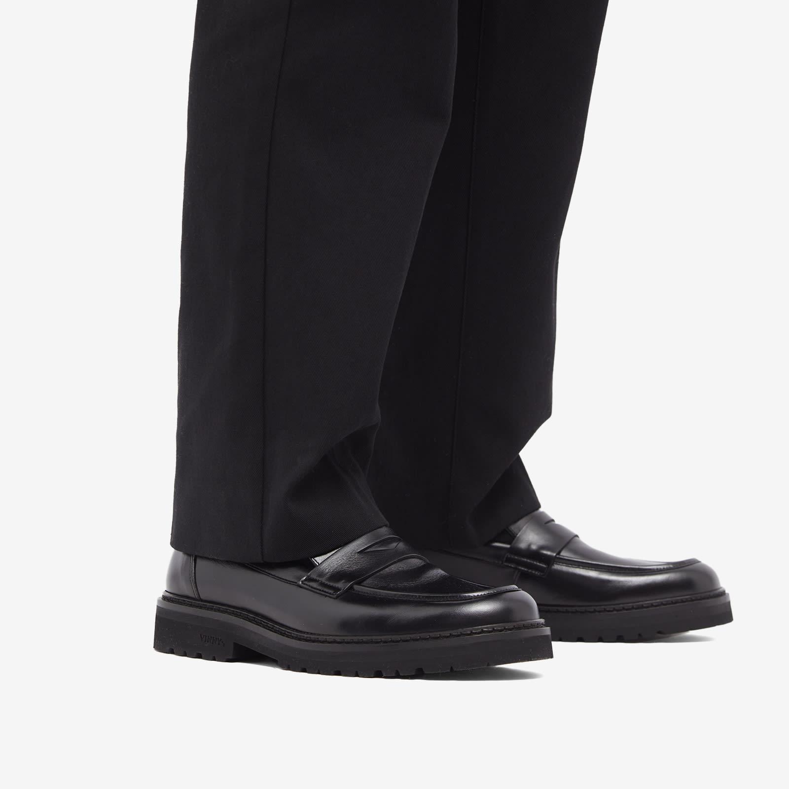 VINNY'S Richee Lug Sole Penny Loafer in Black for Men | Lyst UK