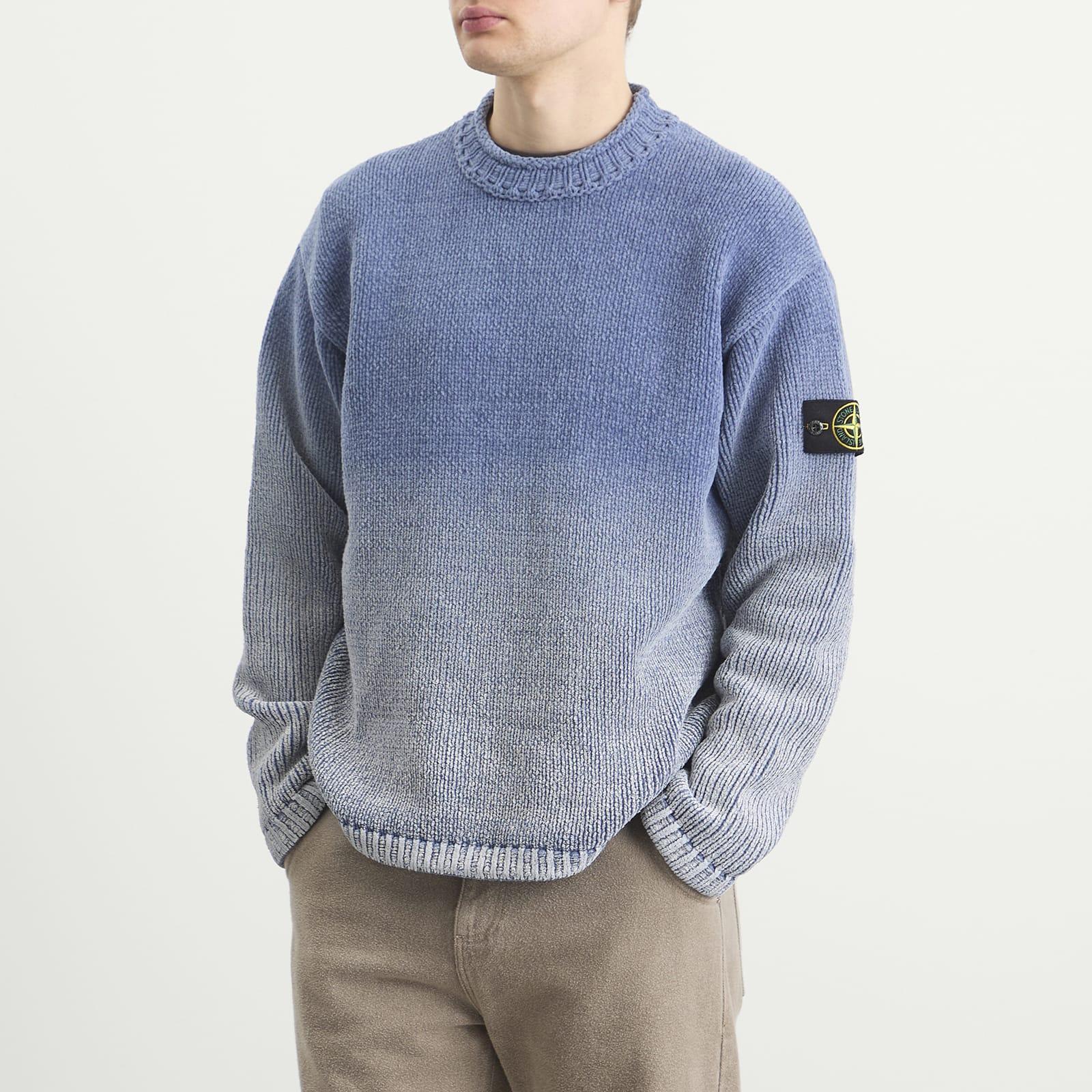 Stone Island Degrade Chenille Knit Jumper in Blue for Men | Lyst
