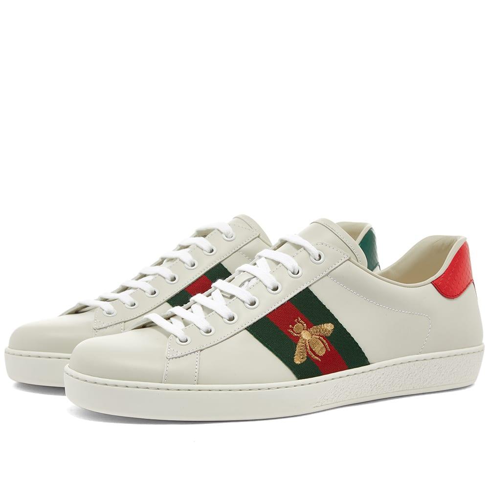 gucci mens bee trainers