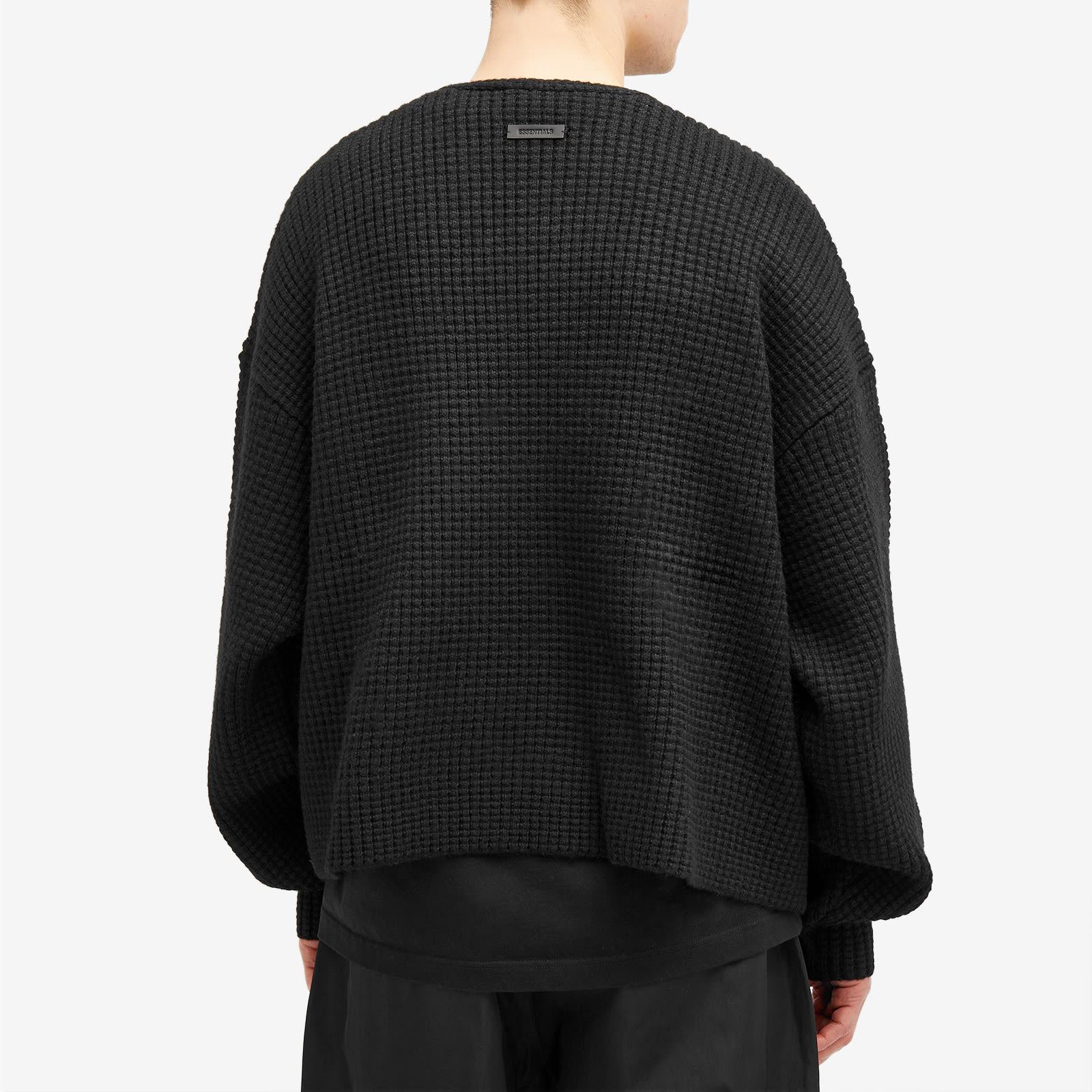 Fear Of God Heavy Waffle Cardigan in Black for Men | Lyst UK