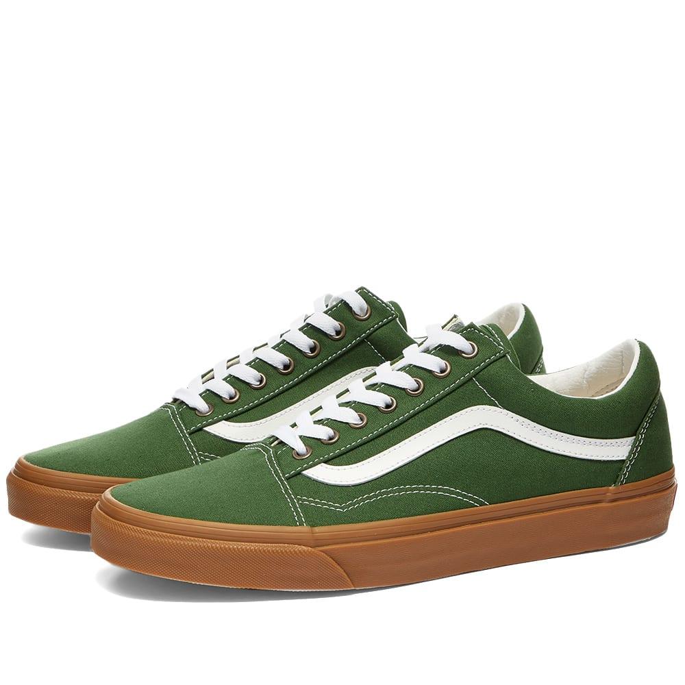 Vans Old Skool Gum Sole Trainers in Green for Men | Lyst