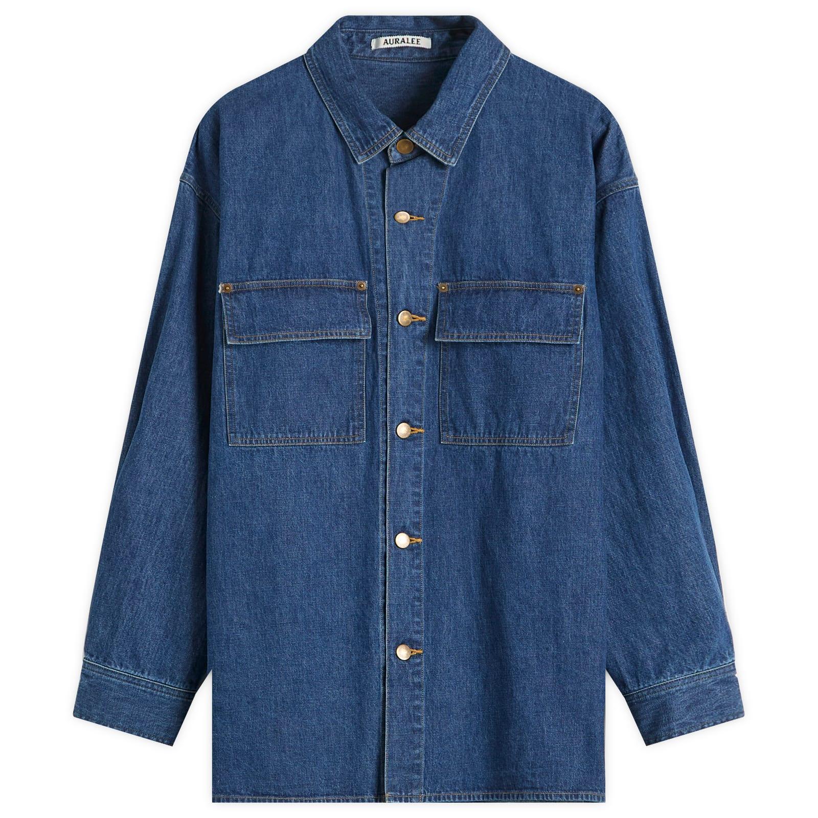 トップス AURALEE SELVEDGE LIGHT OZ DENIM SHIRT AURALEE) SELVEDGE LIGHT OZ DENIM SHIRT (A25SS01SD) | AURALEE