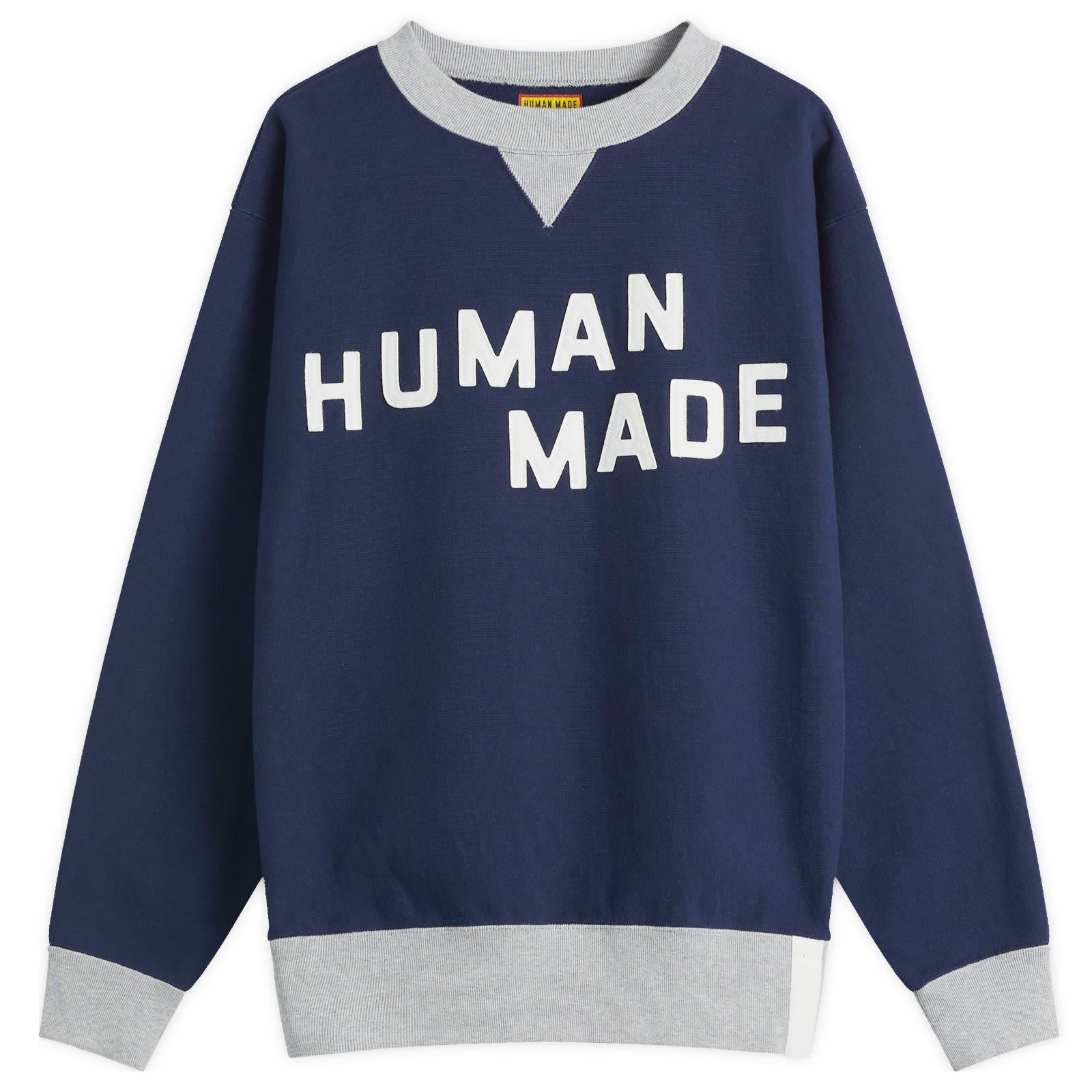 Human Made College Sweatshirt in Blue for Men | Lyst 