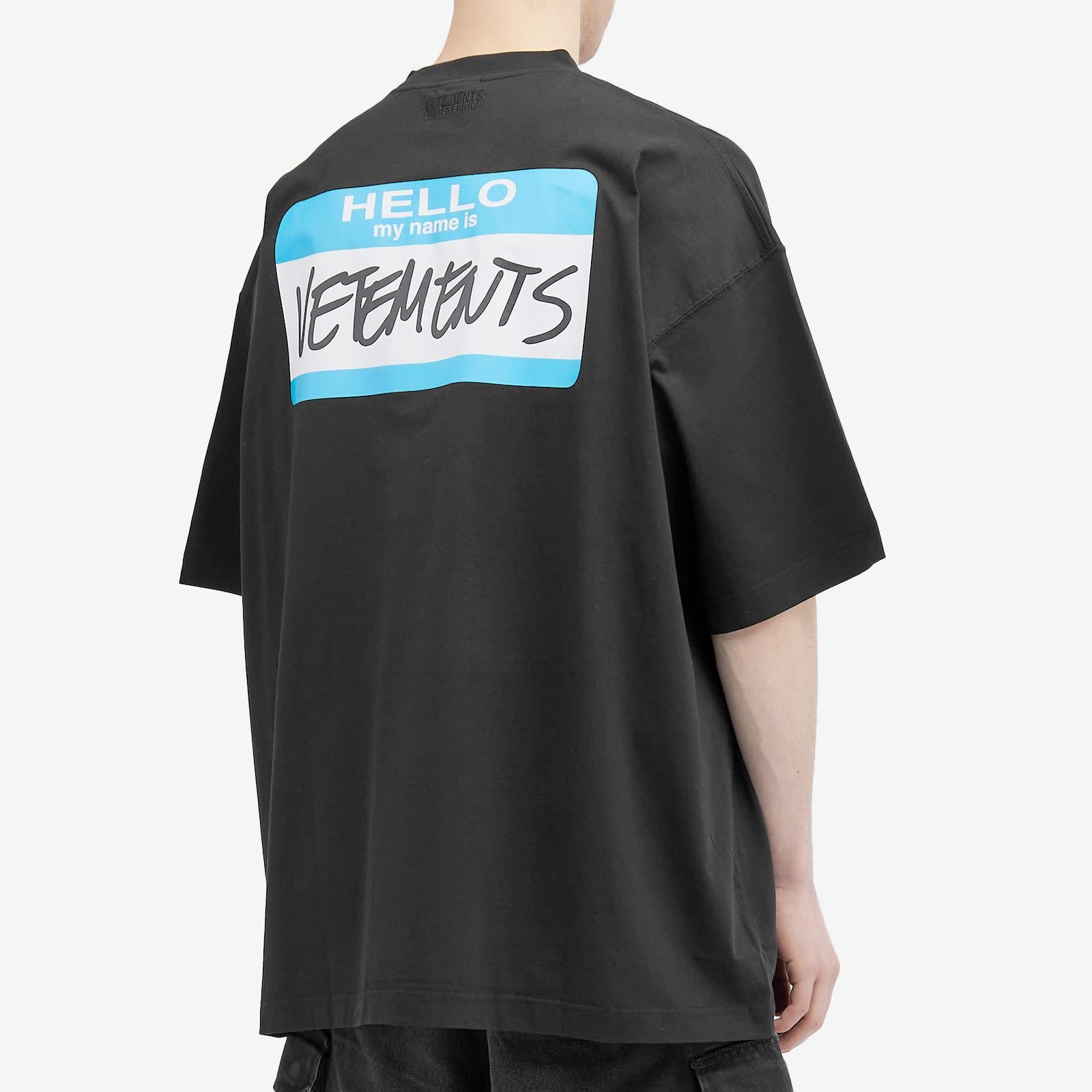 Vetements My Name Is T-shirt in Black for Men | Lyst Canada