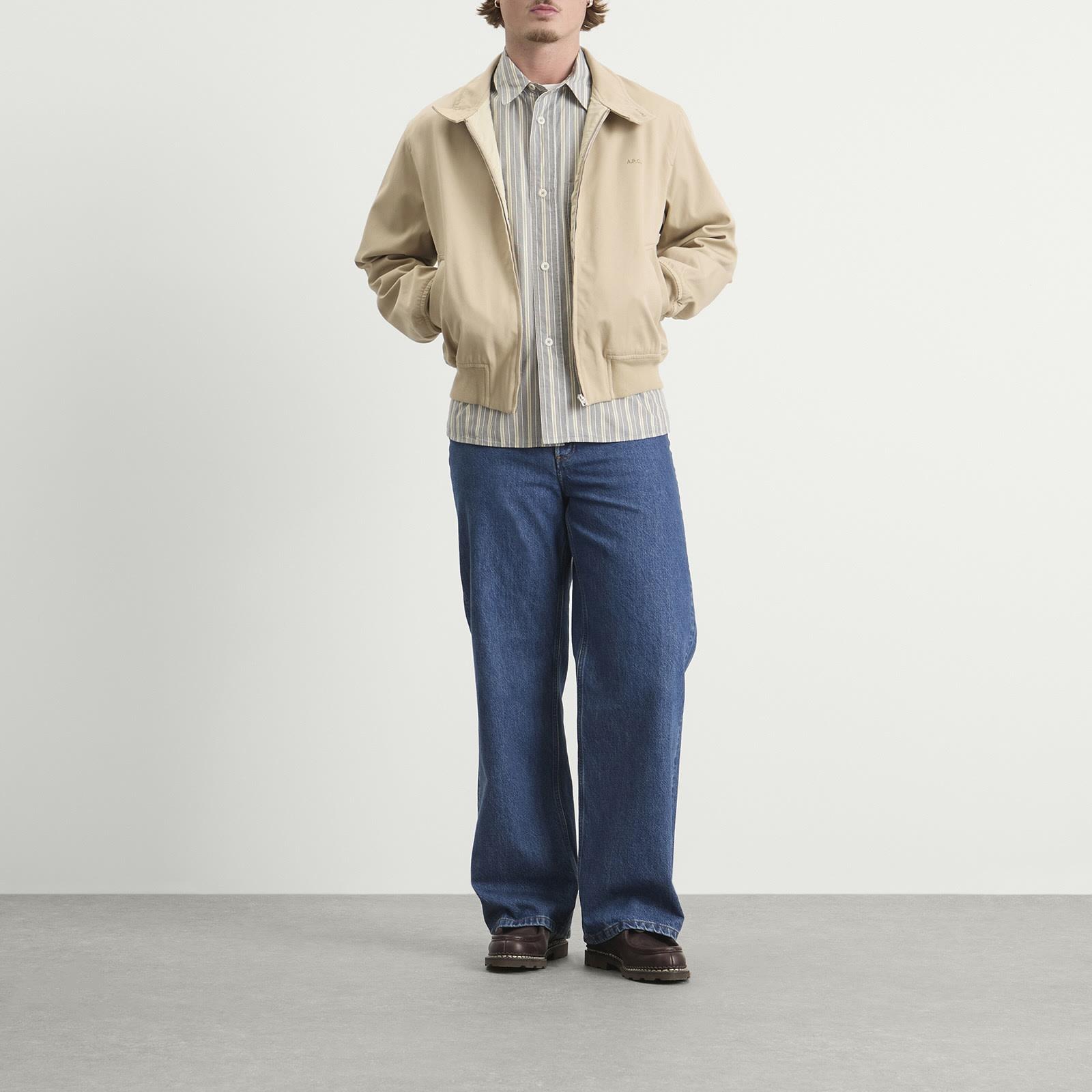 A.P.C. Zip Harrington Jacket in Natural for Men | Lyst