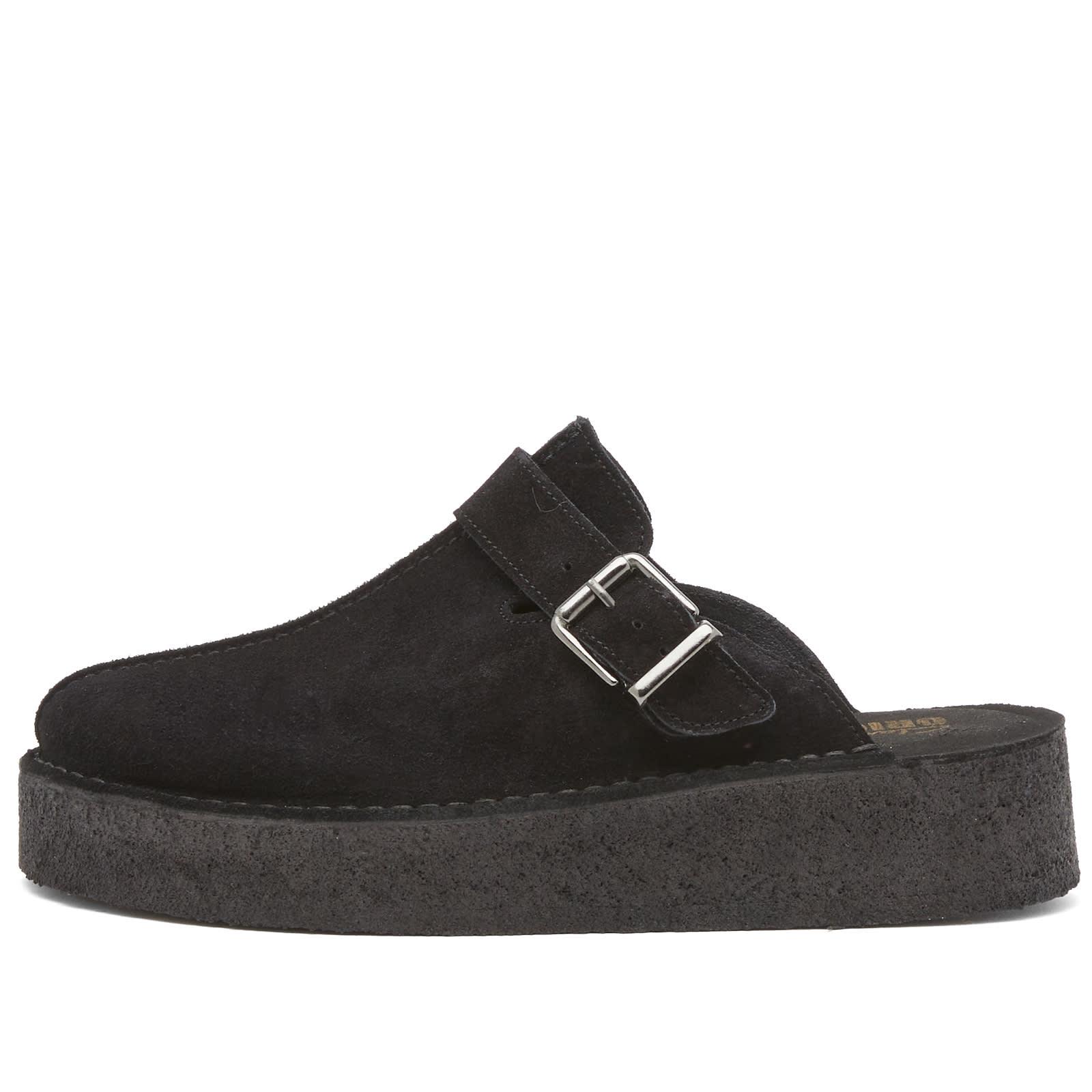Clarks Trek Wedge Mule Shoes in Black | Lyst