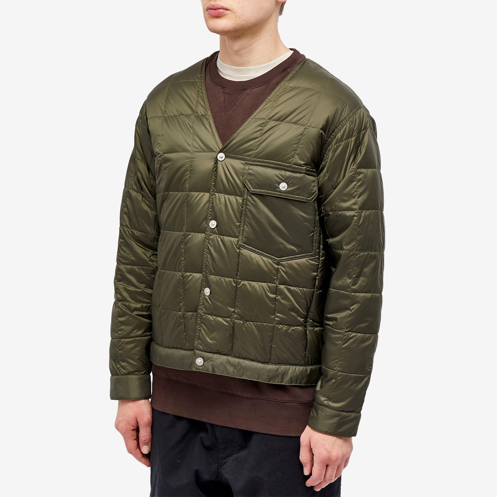 Taion Down Work Cardigan in Green for Men | Lyst