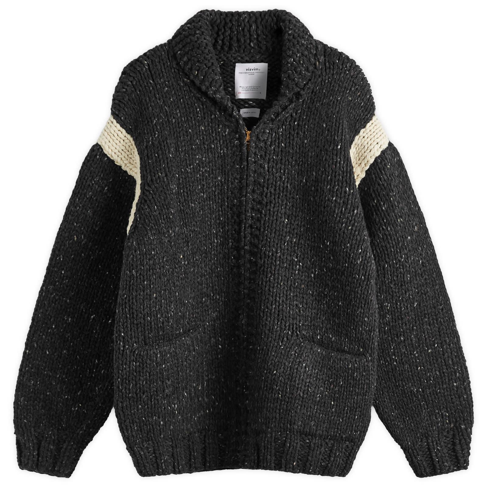 Visvim Cowichan Hand Knit Cardigan in Black for Men | Lyst UK