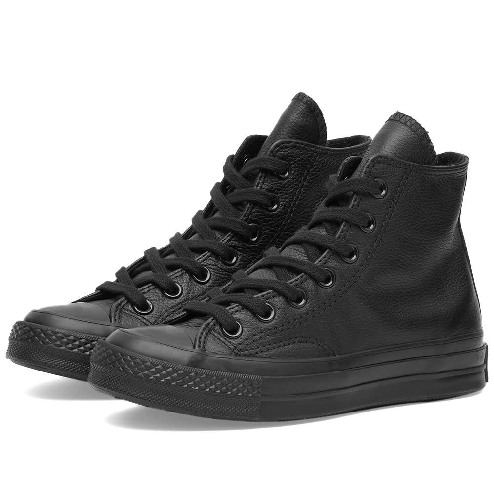 Converse Chuck Taylor 1970s Hi-top Premium Leather Sneakers in Black | Lyst