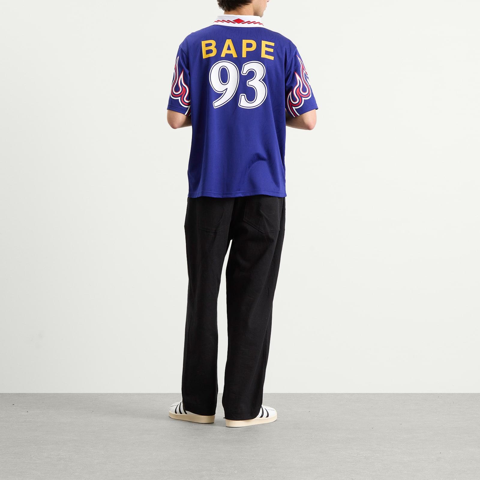 adidas X A Bathing Ape Football Flame Jersey in Blue for Men | Lyst
