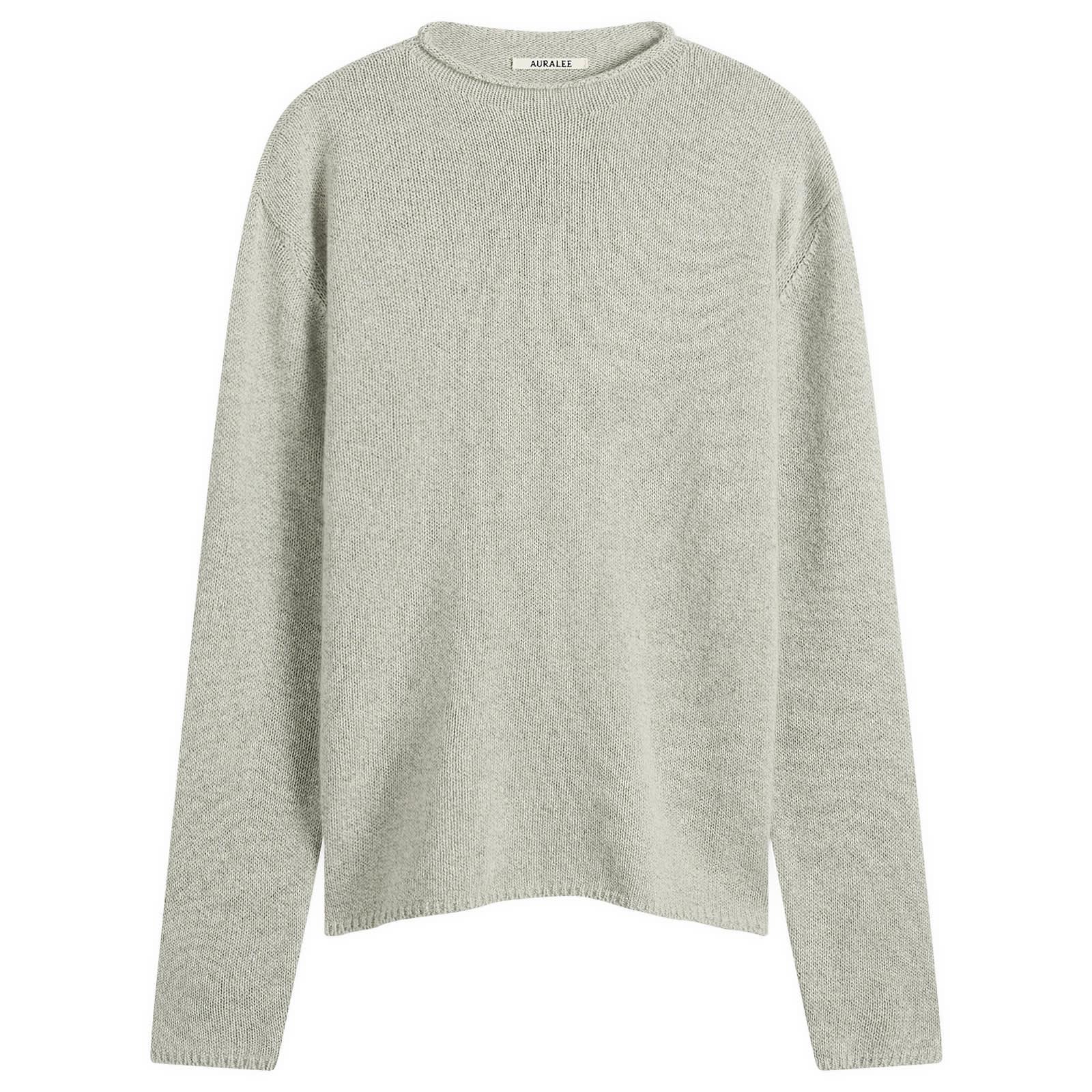AURALEE Cashmere Silk Melange Knit Jumper in Gray for Men | Lyst